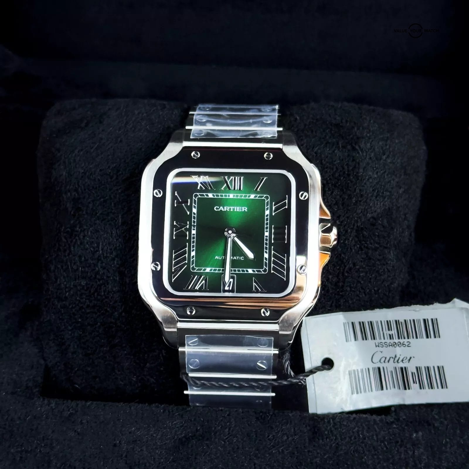 2025 Cartier Santos Large Green Dial WSSA0062 – Complete set Box & Papers 39.8mm - Image 11