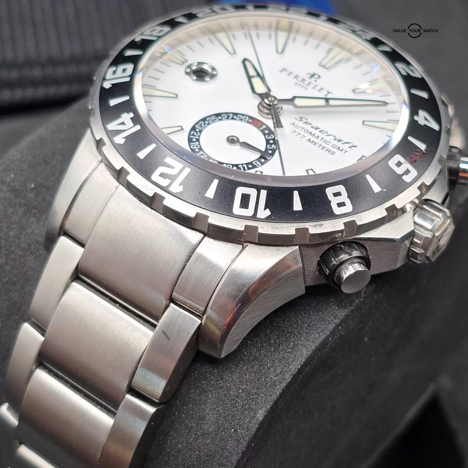 Perrelet Seacraft GMT 42mm, white dial full set! - Image 14