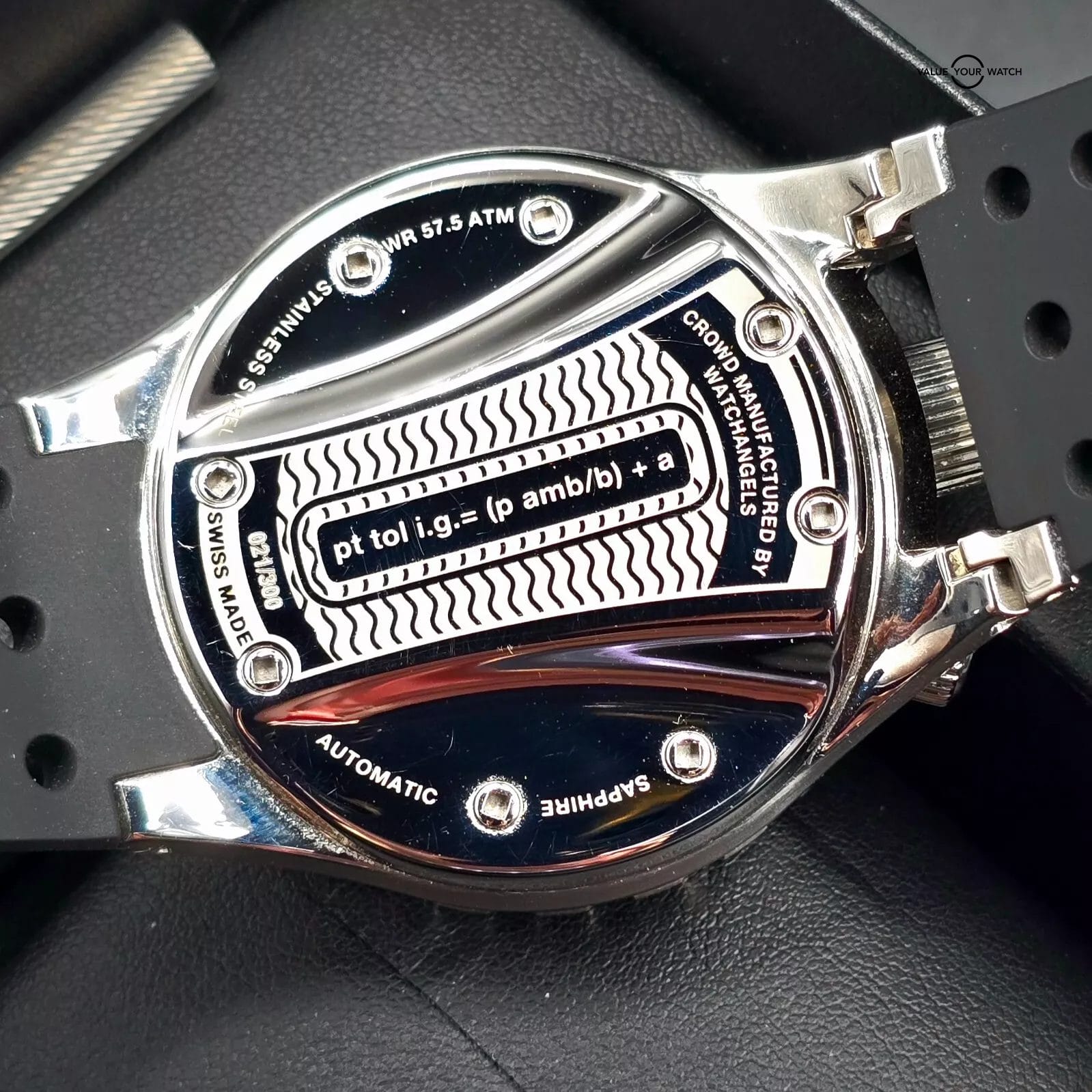 Buhlmann Decompression 01 Drukkammer Aquamarine bullhead Dive watch, 3 Bezels! - Image 8