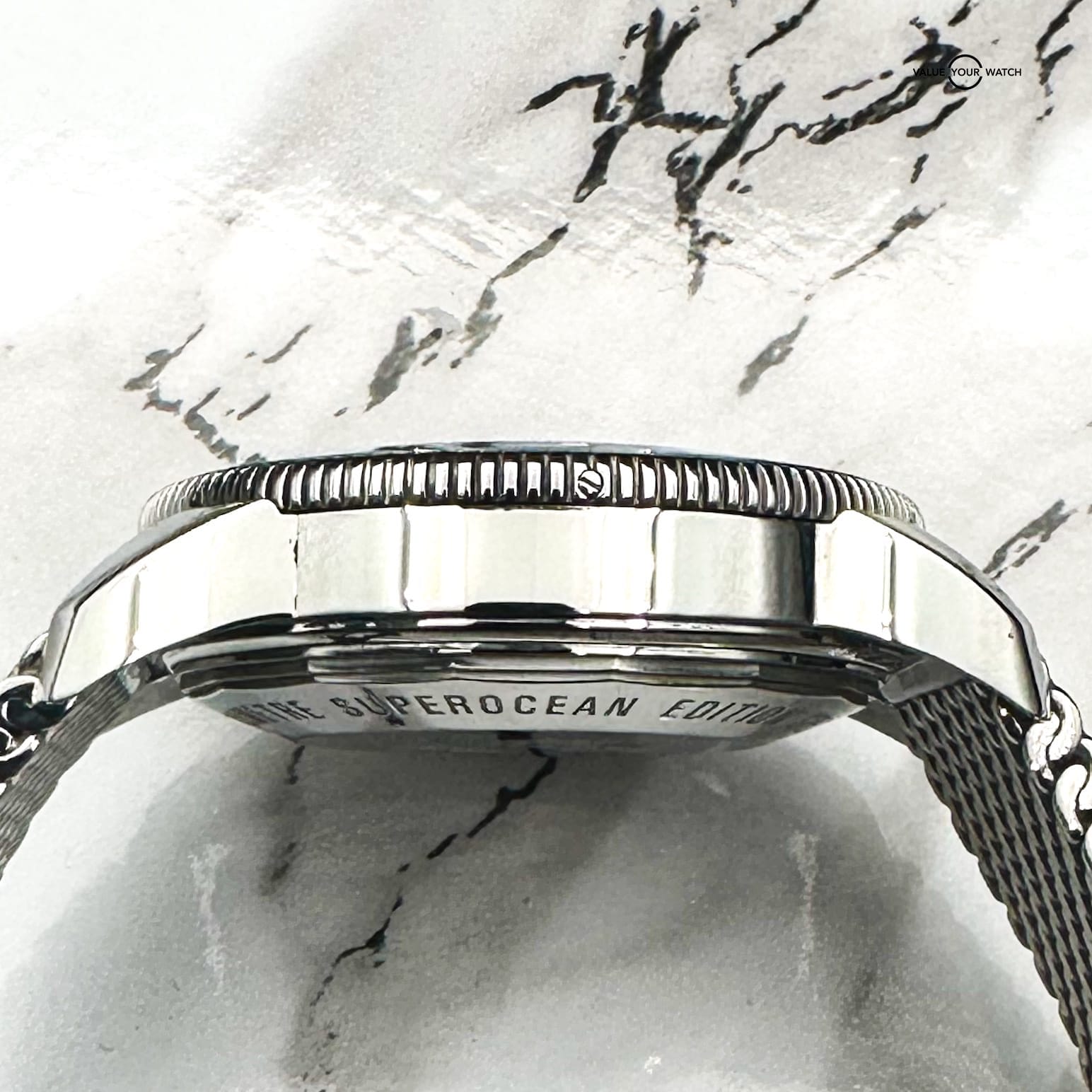 🔴Breitling Superocean Heritage II Blue 42mm AB2010 Complete Set on Mesh🔴 - Image 4