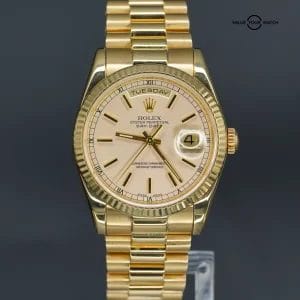 2000 Rolex President Day-Date 118238 36mm 18K Yellow Gold!