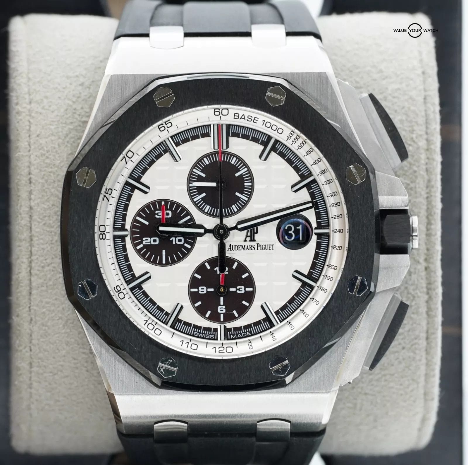 Audemars Piguet Royal Oak Offshore 26400SO 44mm Black Ceramic Panda Chronograph! - Image 7