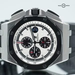 Audemars Piguet Royal Oak Offshore 26400SO 44mm Black Ceramic Panda Chronograph!