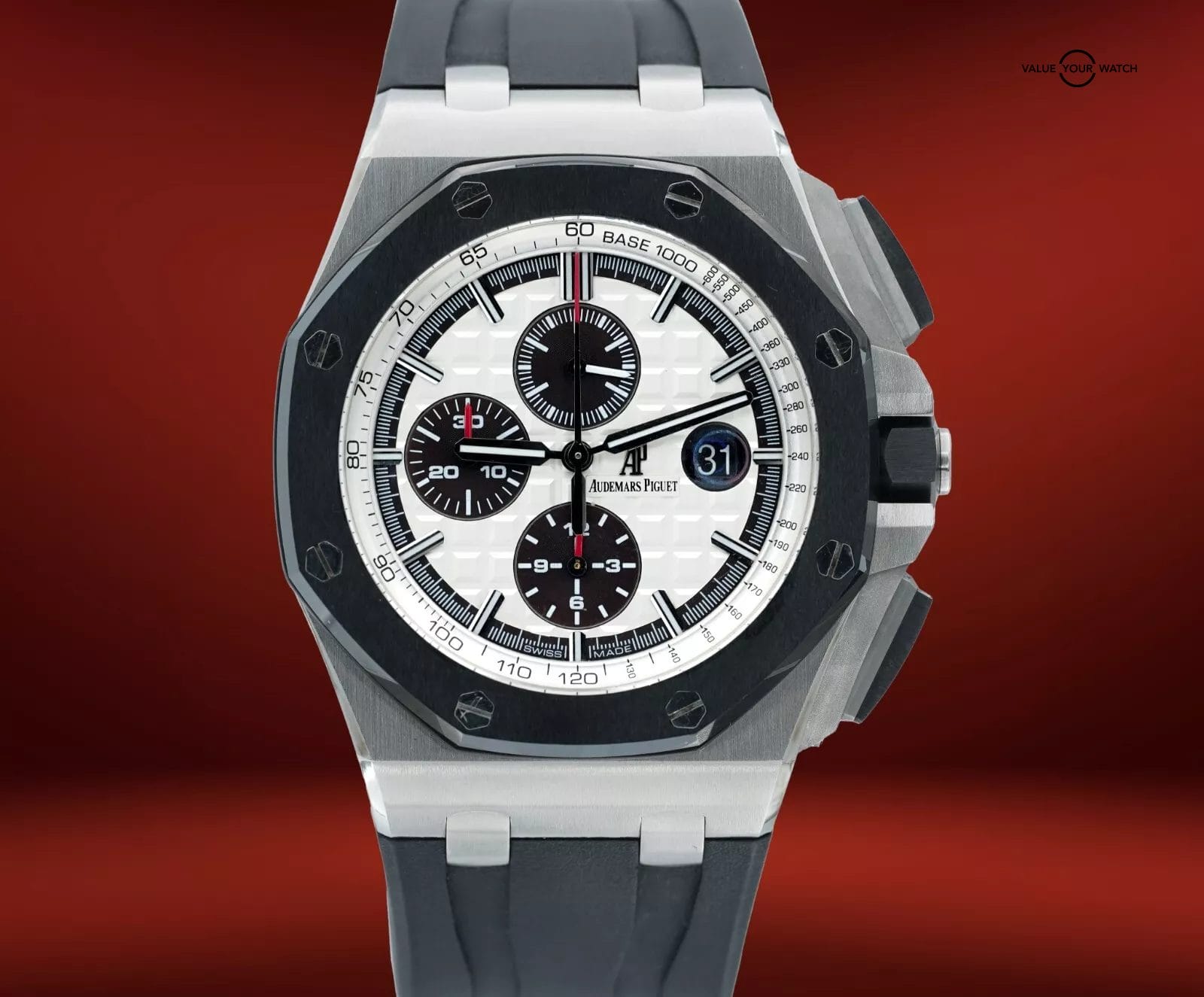 Audemars Piguet Royal Oak Offshore 26400SO 44mm Black Ceramic Panda Chronograph! - Image 9