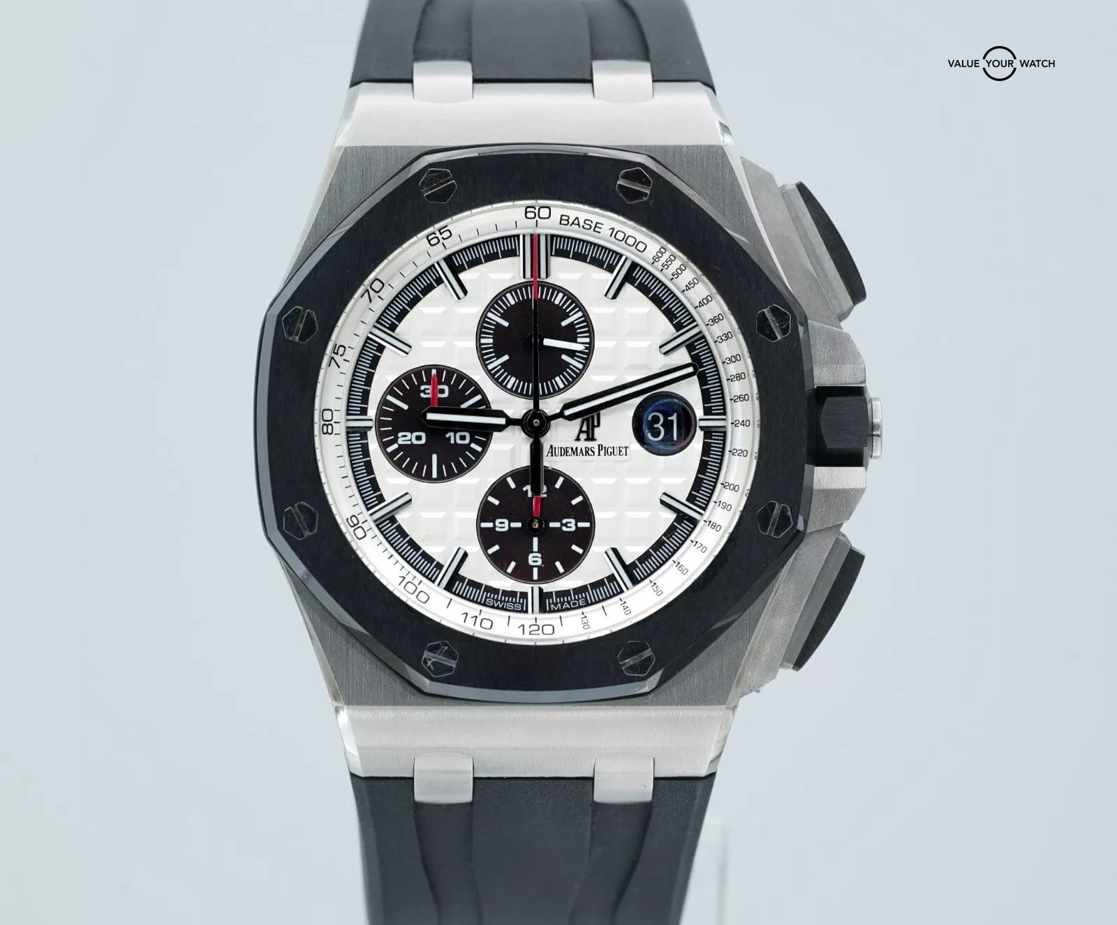 Audemars Piguet Royal Oak Offshore 26400SO 44mm Black Ceramic Panda Chronograph! - Image 10