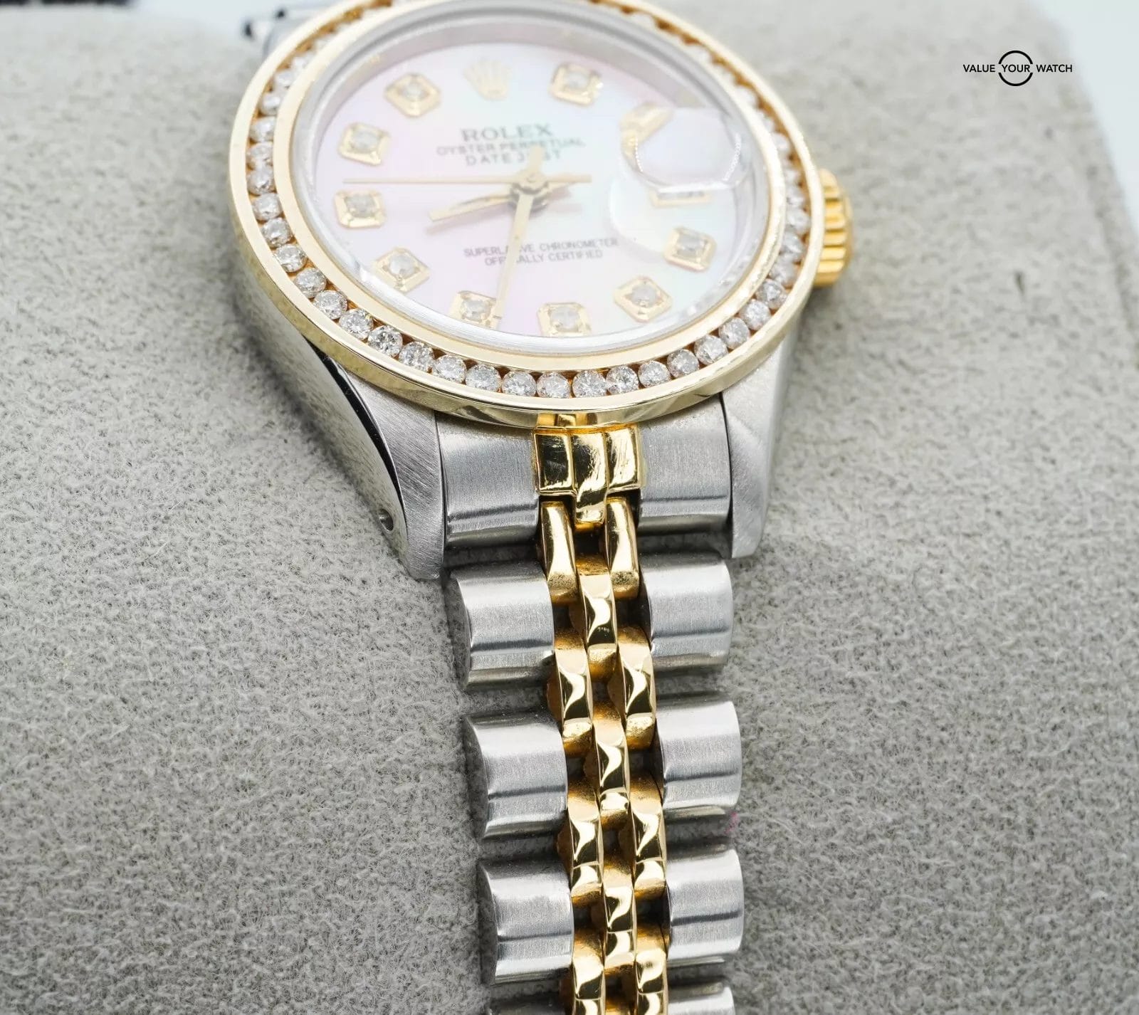 Rolex Datejust ladies 69173 Custom MOP Diamond Dial Diamond Bezel Boxes/Papers! - Image 9