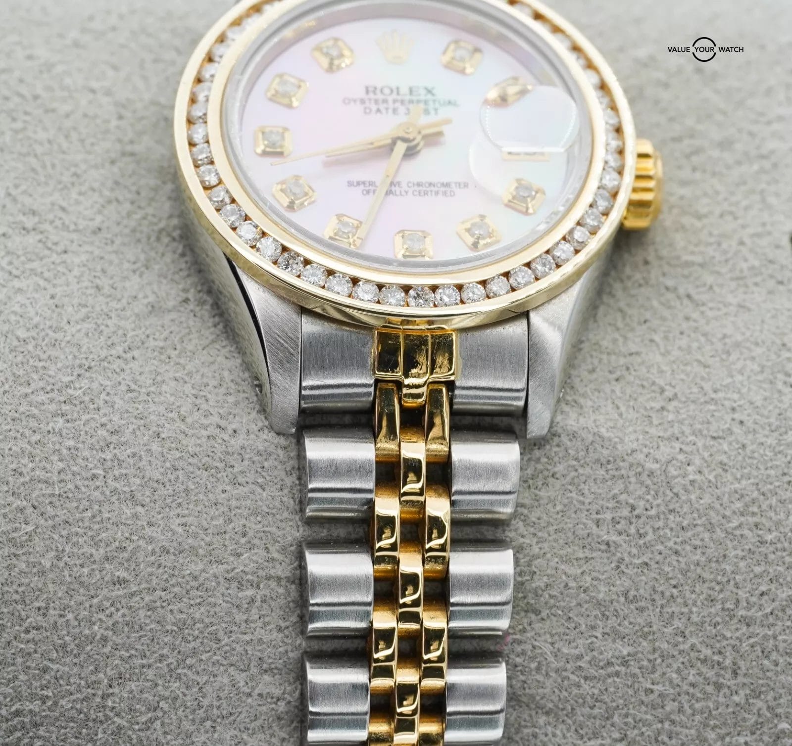 Rolex Datejust ladies 69173 Custom MOP Diamond Dial Diamond Bezel Boxes/Papers! - Image 12