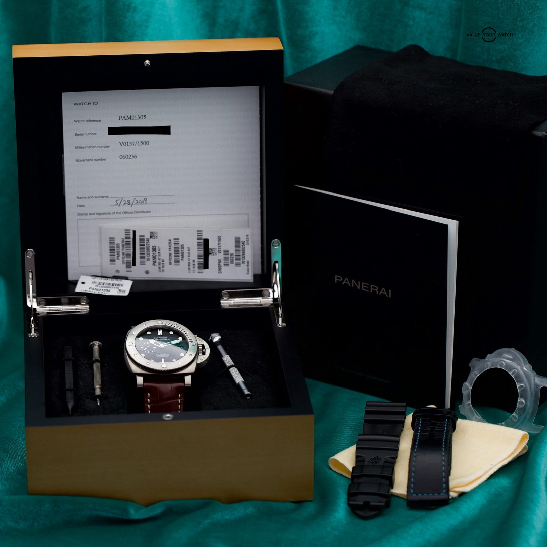 PANERAI LUMINOR SUBMERSIBLE 1950 YEAR: 2019 FULL BOX AND PAPERS - Image 6
