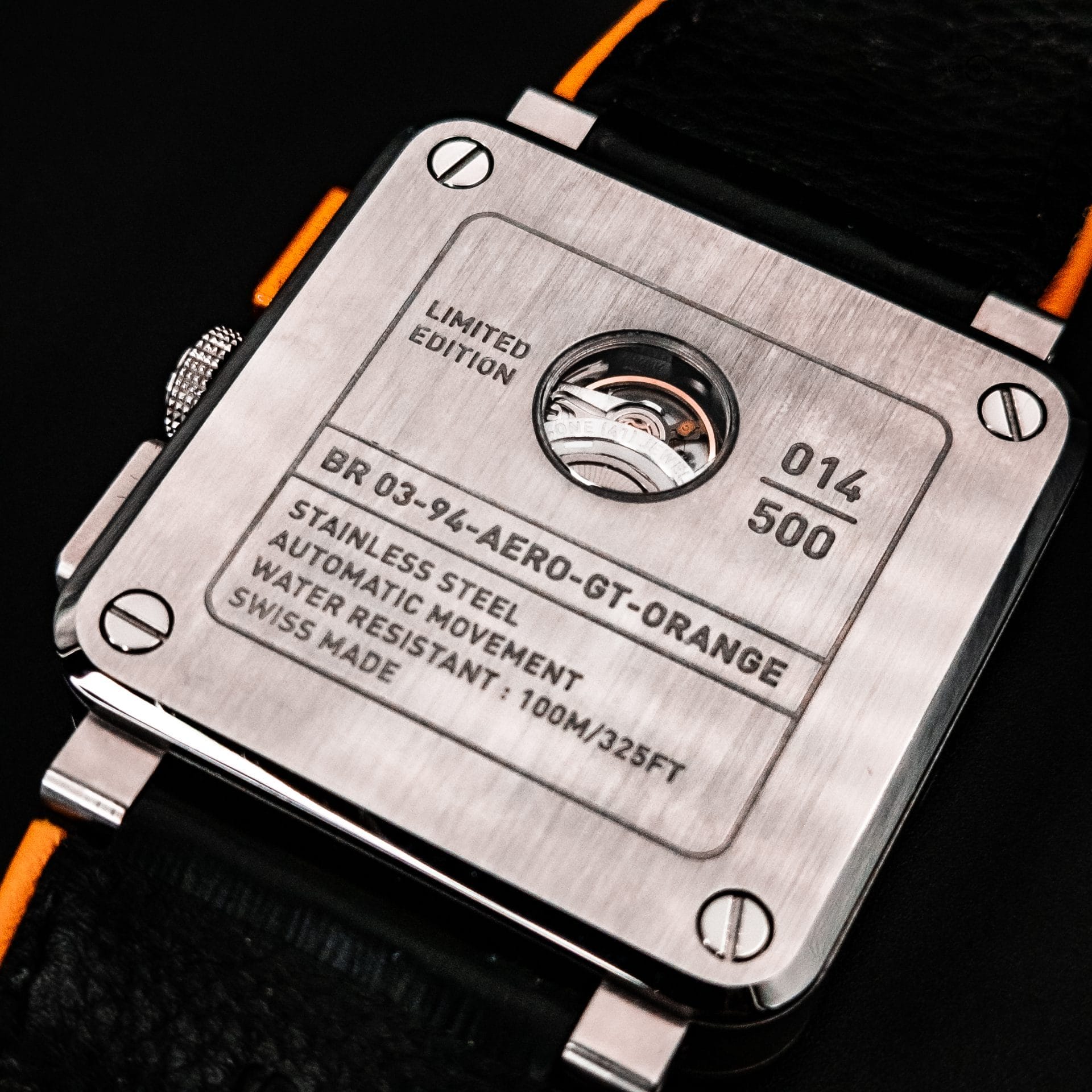 BELL & ROSS - BR0394-SC-ORA/SCA - AERO GT ORANGE SKELETONIZED CHRONOGRAPH LIMITED EDITION - Image 7