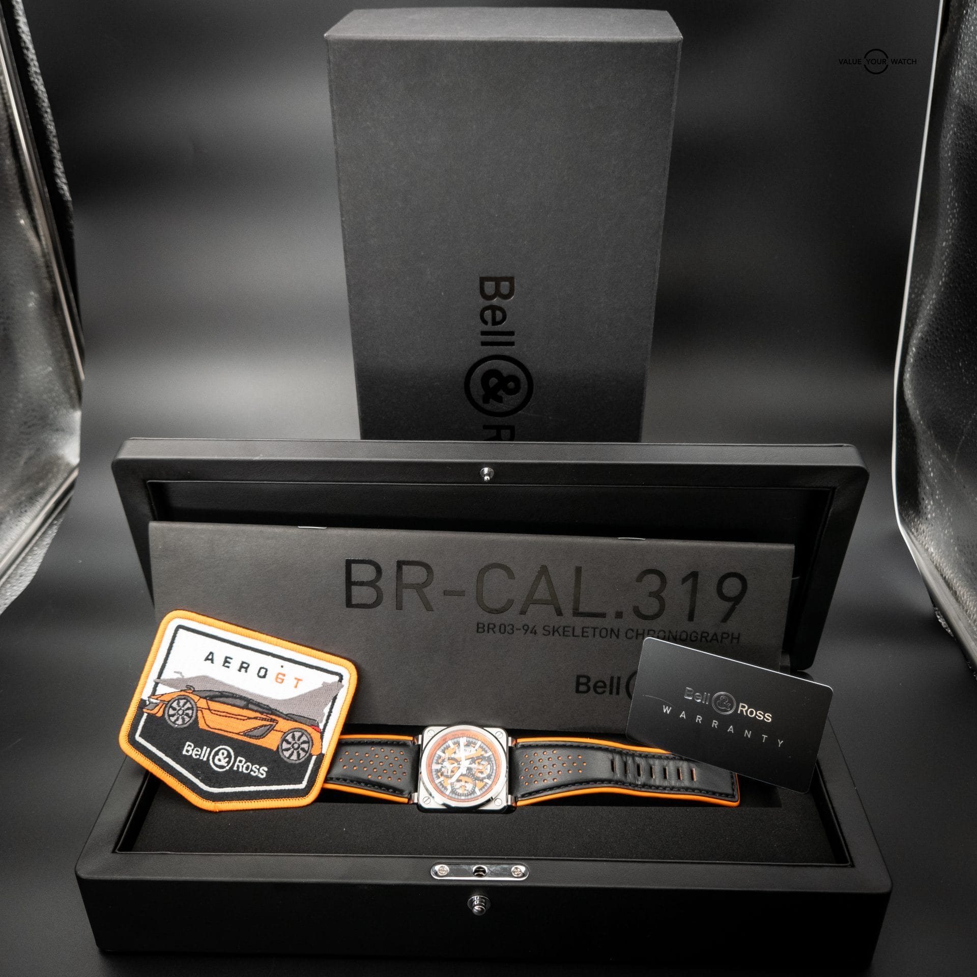 BELL & ROSS - BR0394-SC-ORA/SCA - AERO GT ORANGE SKELETONIZED CHRONOGRAPH LIMITED EDITION - Image 2