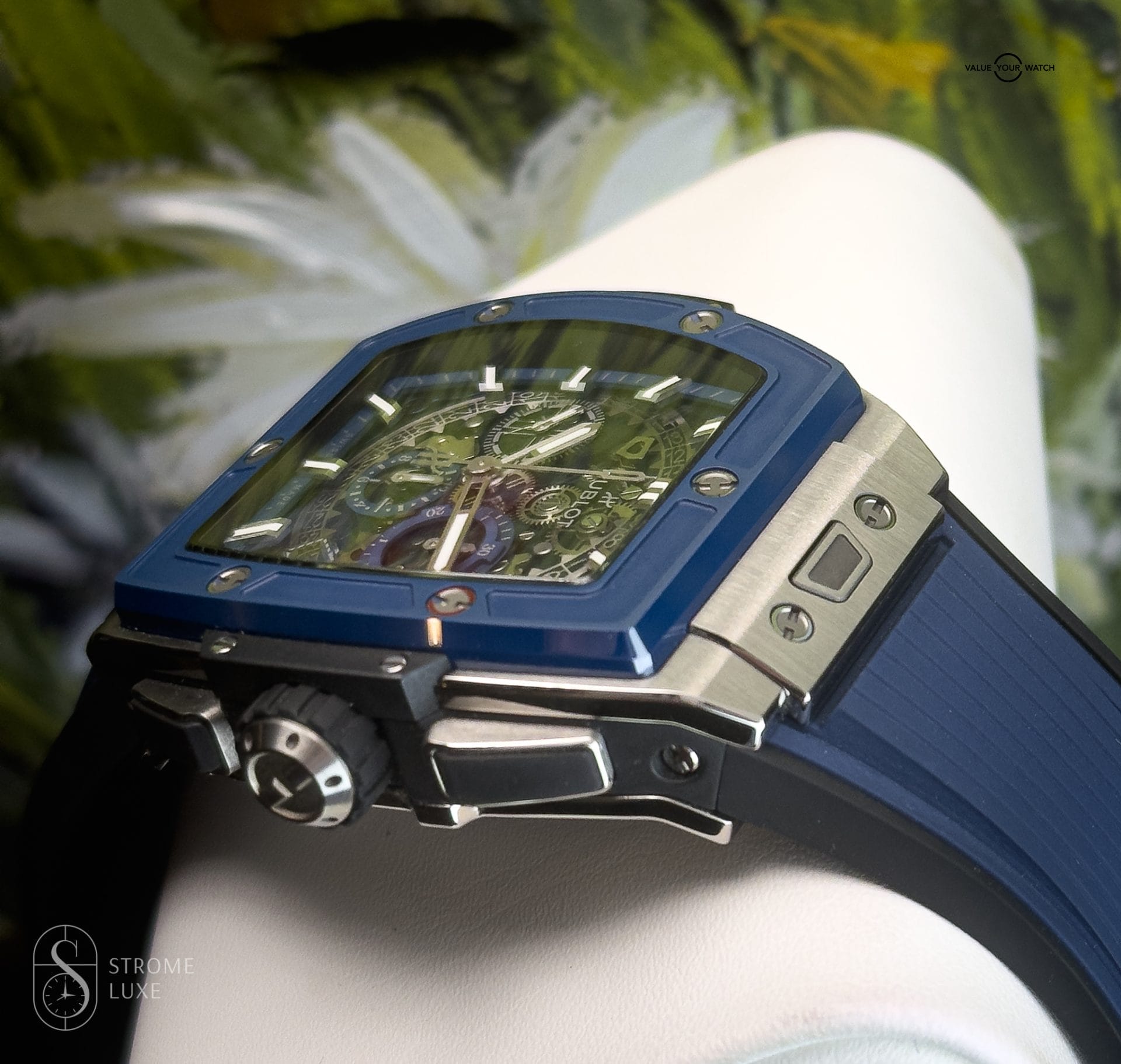 Hublot Spirit of Big Bang 42 Blue Ceramic Titanium Skeleton 642.NL.7170.RX Full set Factory warranty until 2027 - Image 10