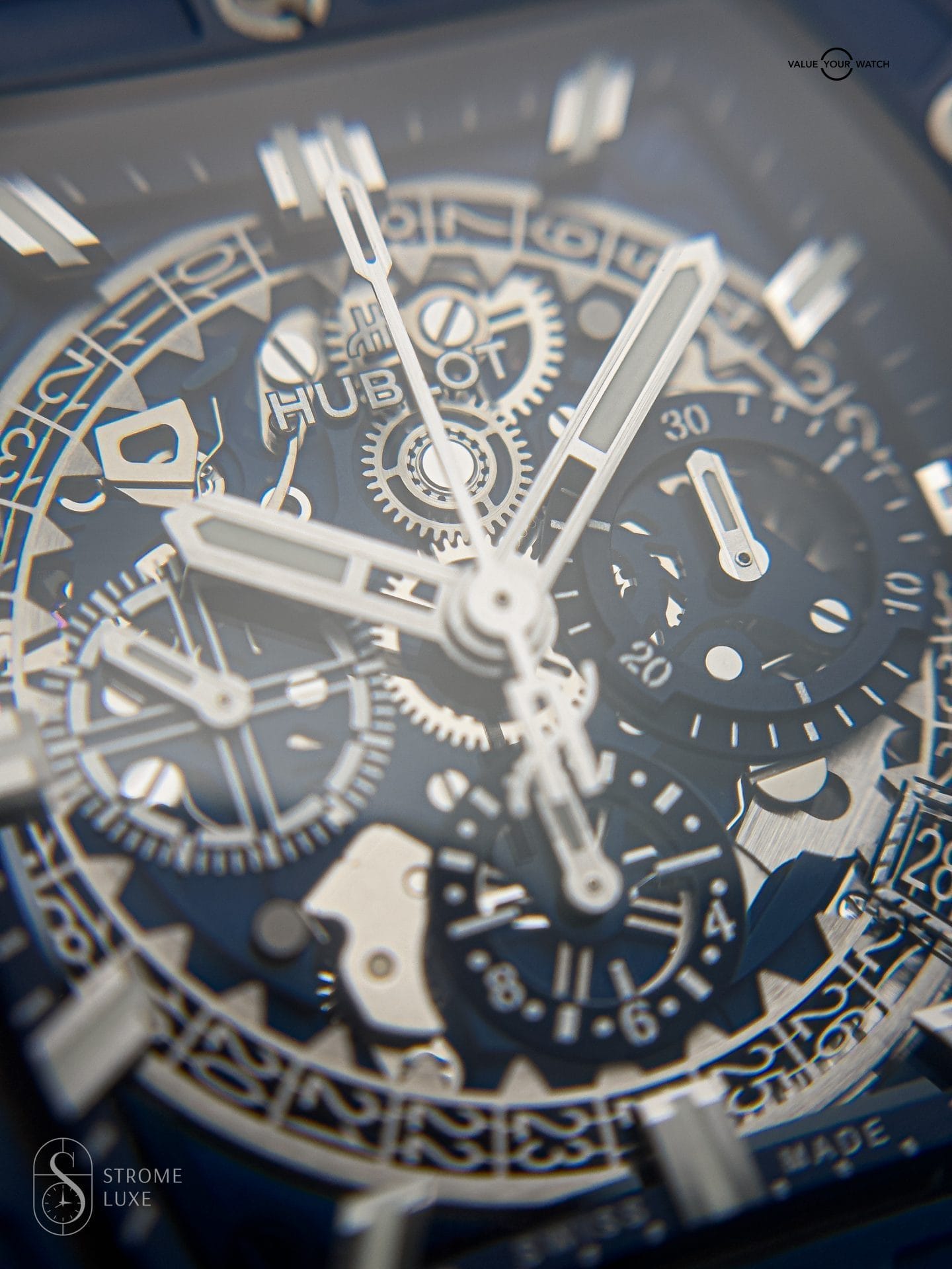 Hublot Spirit of Big Bang 42 Blue Ceramic Titanium Skeleton 642.NL.7170.RX Full set Factory warranty until 2027 - Image 4