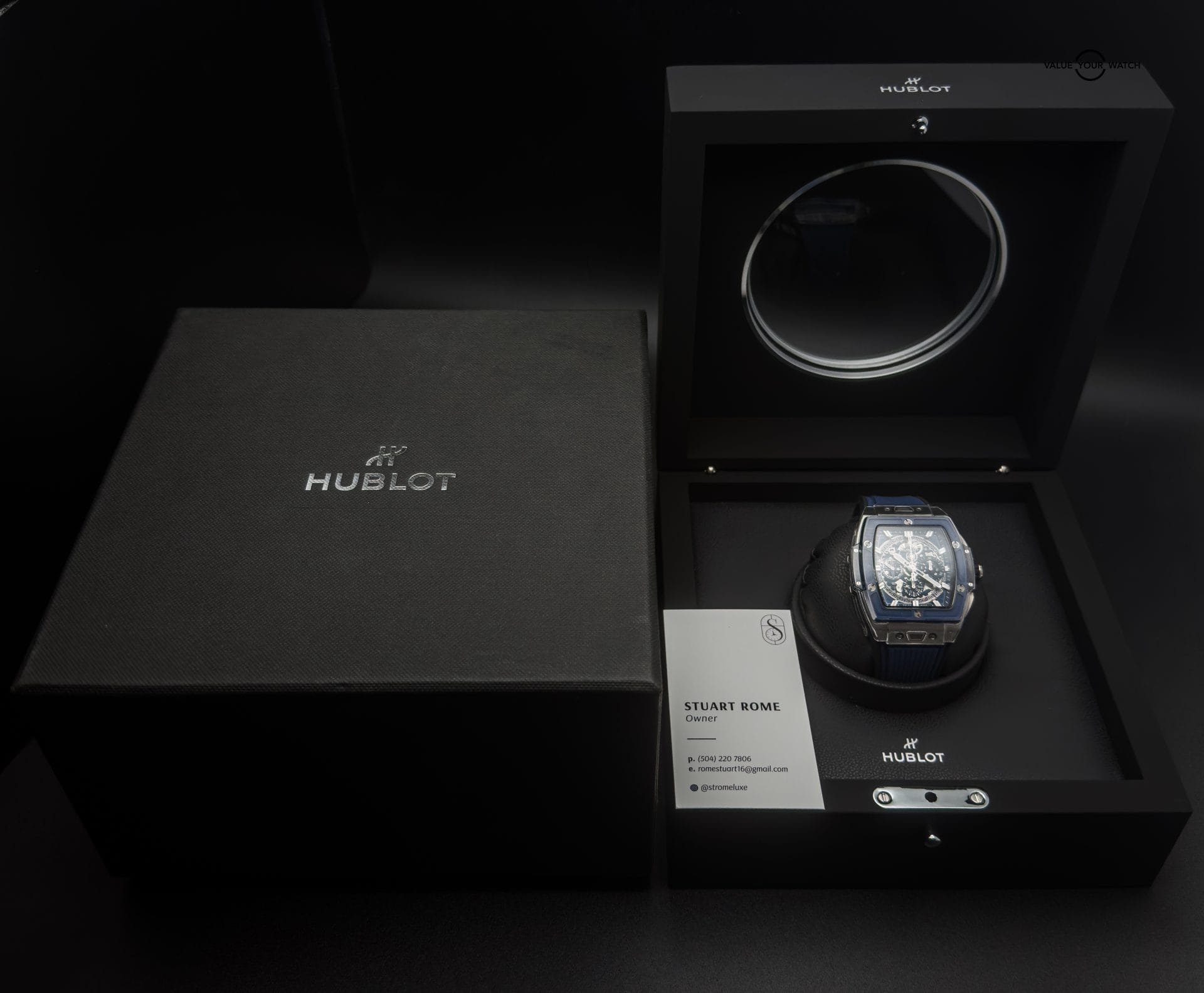 Hublot Spirit of Big Bang 42 Blue Ceramic Titanium Skeleton 642.NL.7170.RX Full set Factory warranty until 2027 - Image 3