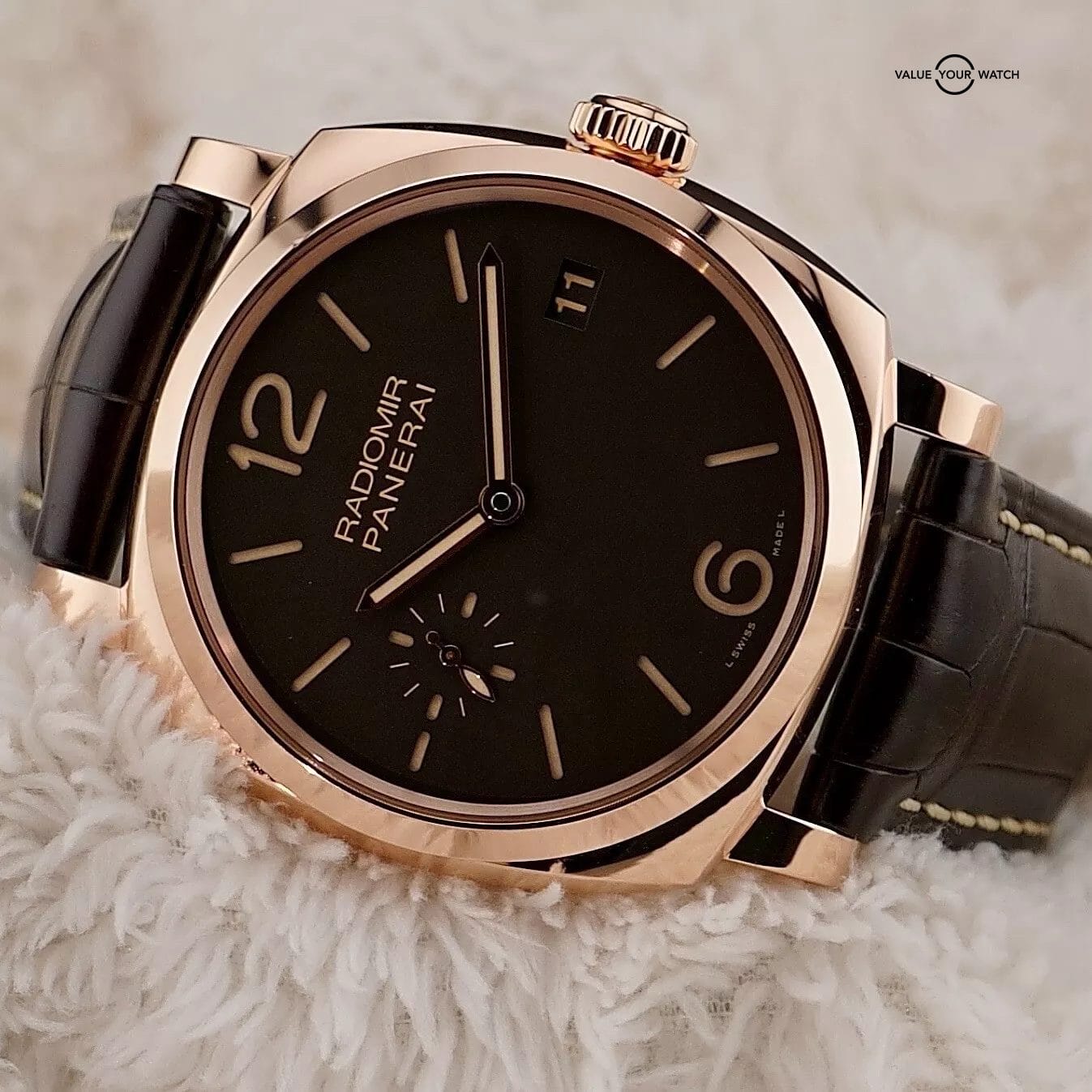 Panerai Radiomir 1940 3 Days PAM00515 18K Rose Gold 47mm Complete Set Panerai