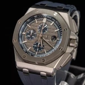 Audemars Piguet Royal Oak Offshore Chrono 44mm Titanium Gray Blue 26400IO &#8211; MINT