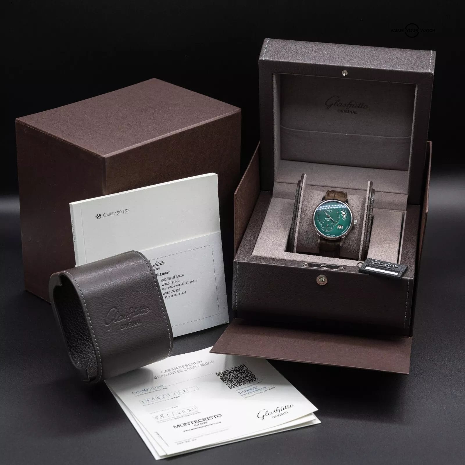 Glashütte Original Panomaticlunar Mondphase Green Dial 40mm 1-90-02-13-32-62 - Image 2