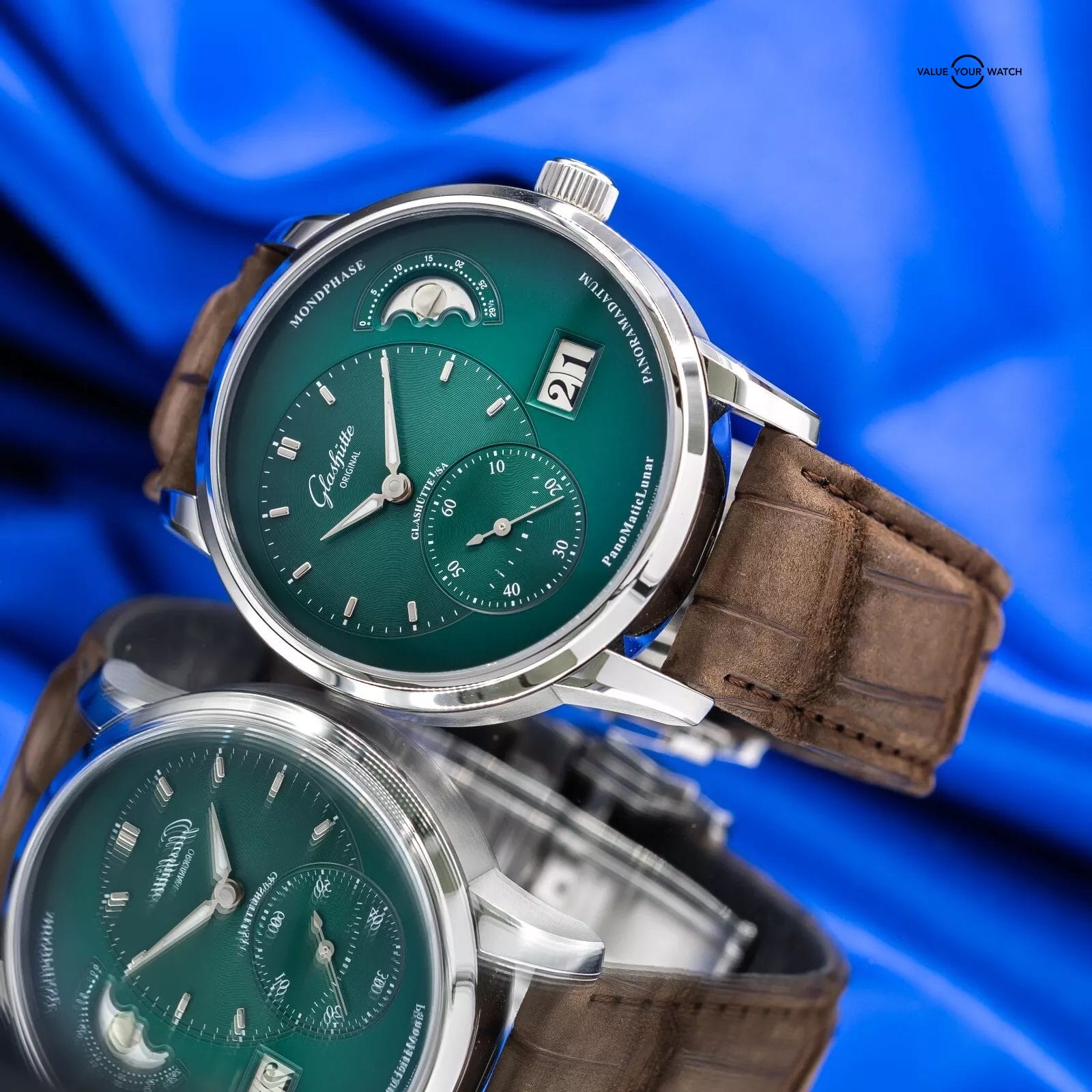 Glashütte Original Panomaticlunar Mondphase Green Dial 40mm 1-90-02-13-32-62 - Image 3