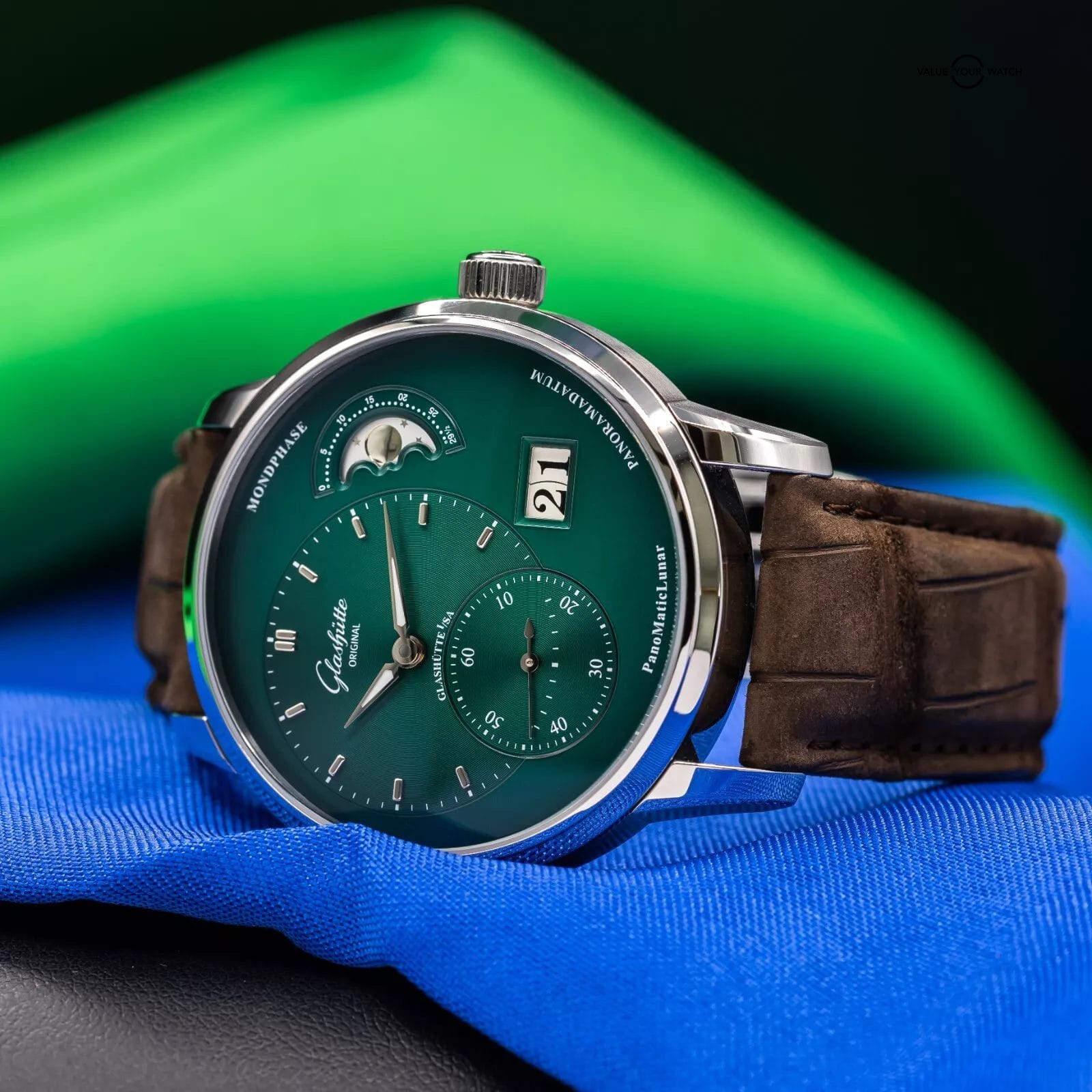 Glashütte Original Panomaticlunar Mondphase Green Dial 40mm 1-90-02-13-32-62 - Image 14