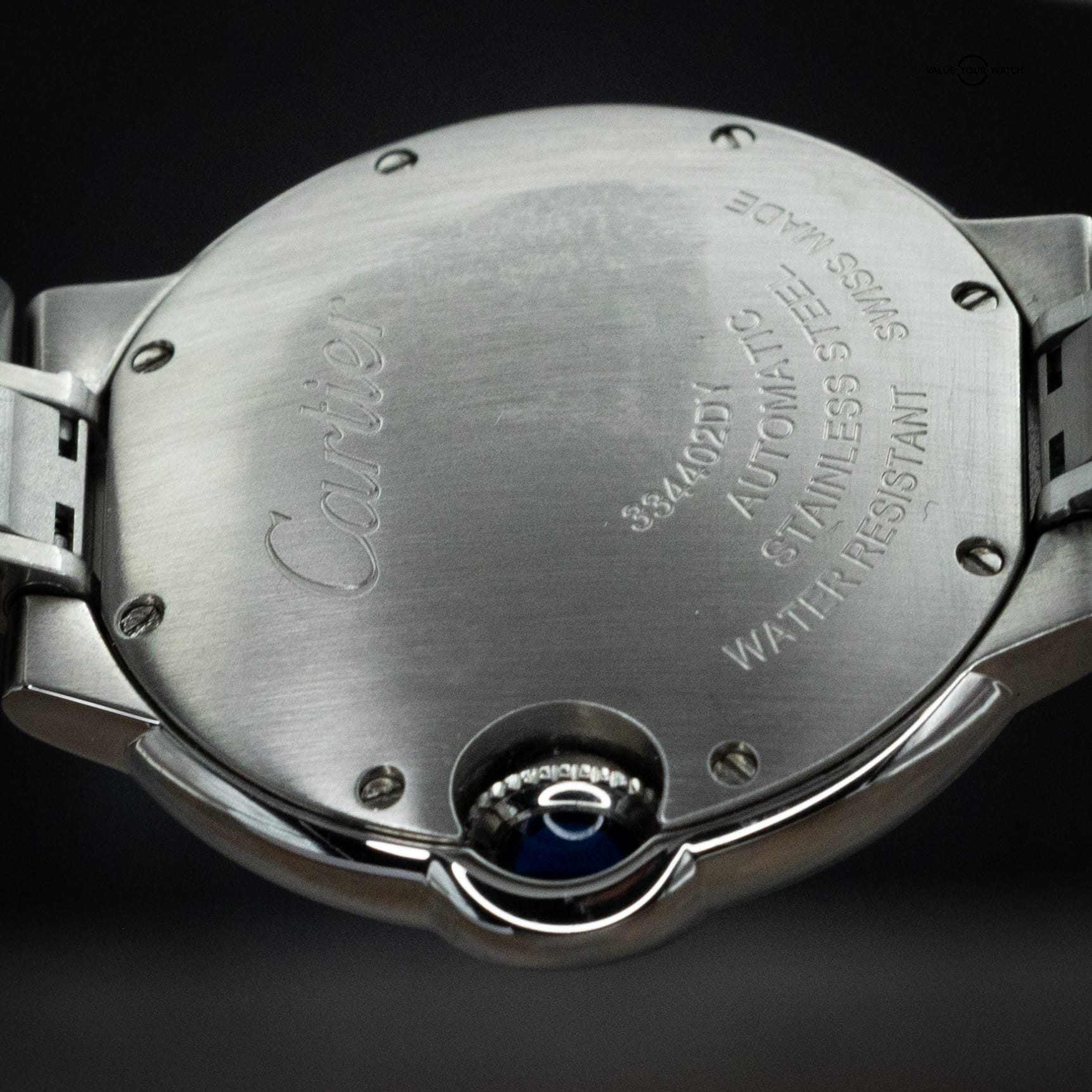 Cartier Ballon Bleu 33mm Steel Diamond Bezel Ladies Watch W4BB0023 - Image 10