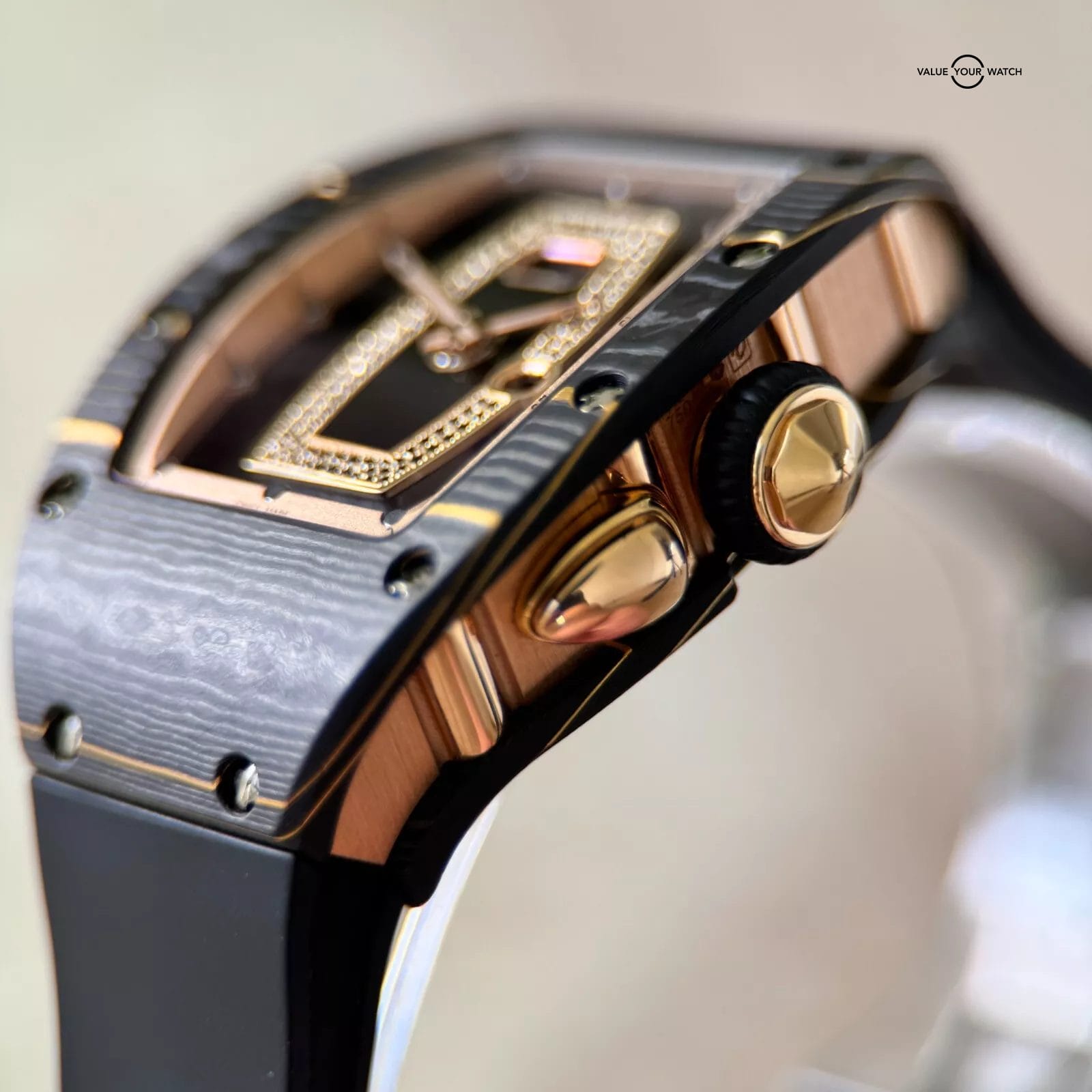 Richard Mille RM 037 RG CAO - Carbon & Rose Gold TPT - Full Set - Image 4