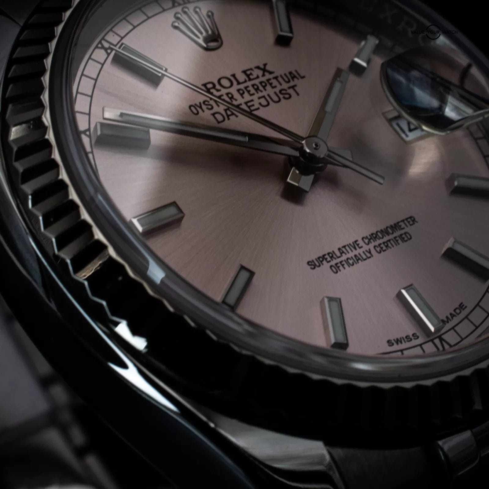 Rolex Datejust 36mm Pink Dial, Stainless Steel & White Gold Bezel, Ref. 116234 - Image 6