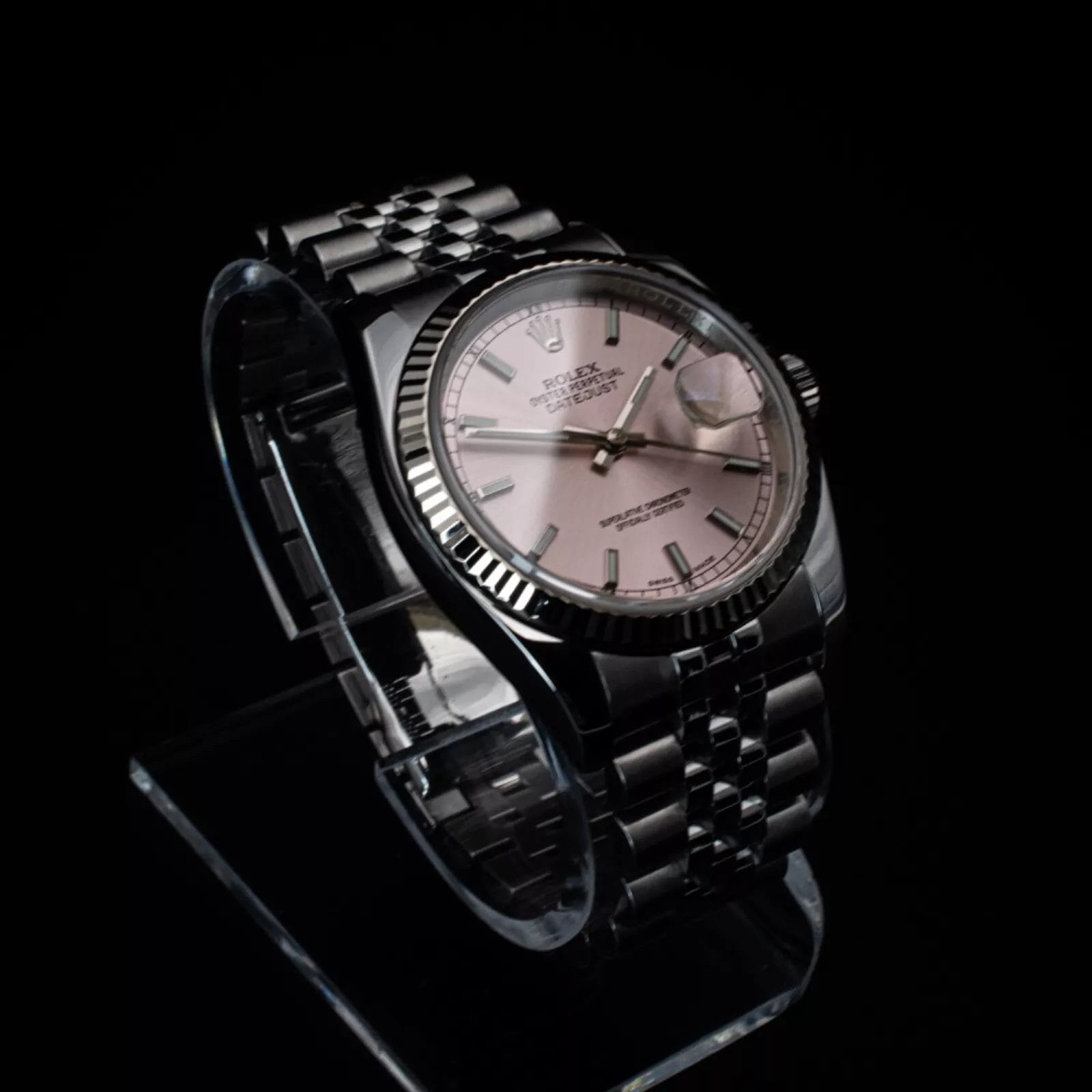 Rolex Datejust 36mm Pink Dial, Stainless Steel & White Gold Bezel, Ref. 116234 - Image 13