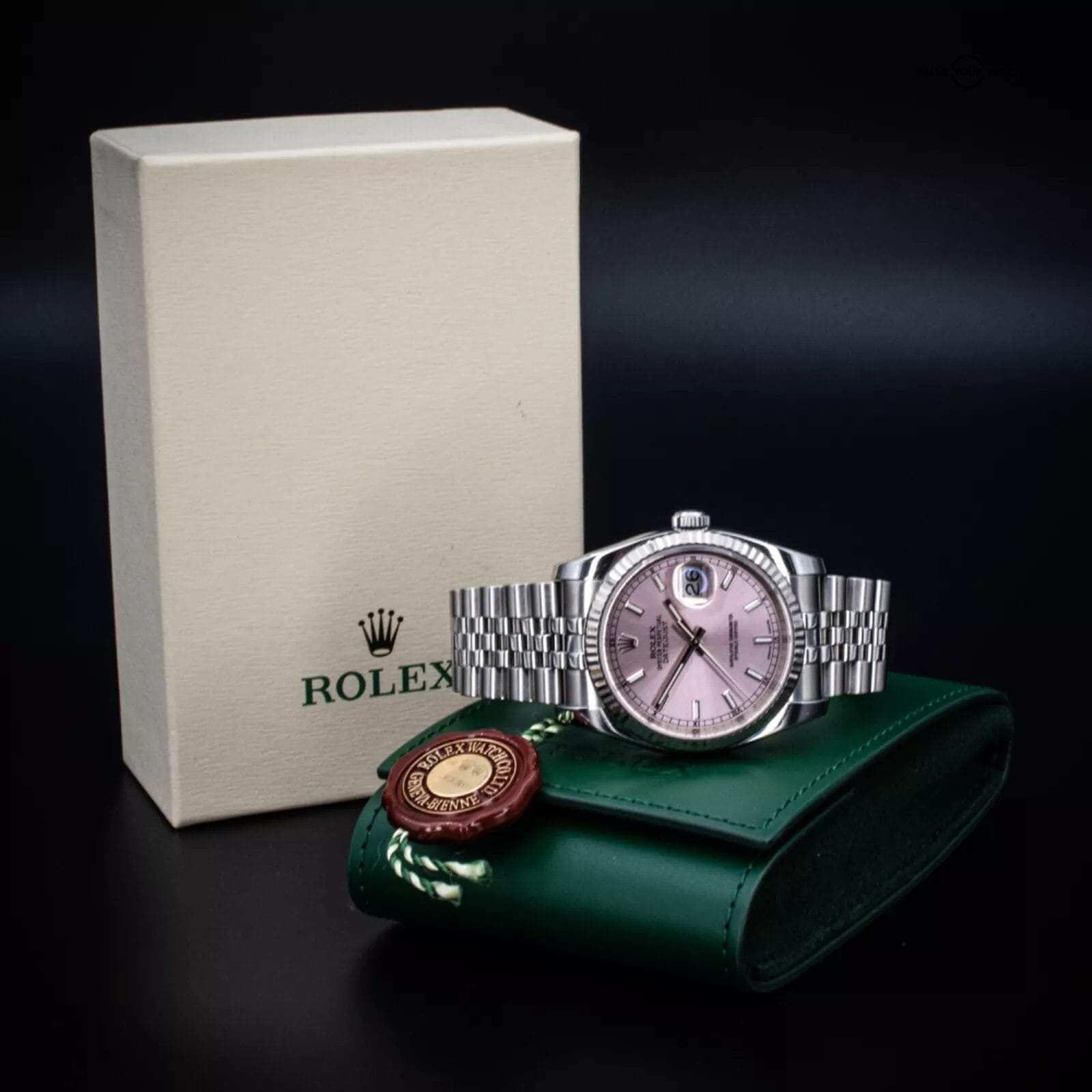 Rolex Datejust 36mm Pink Dial, Stainless Steel & White Gold Bezel, Ref. 116234 - Image 14