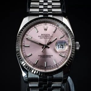 Rolex Datejust 36mm Pink Dial, Stainless Steel & White Gold Bezel, Ref. 116234