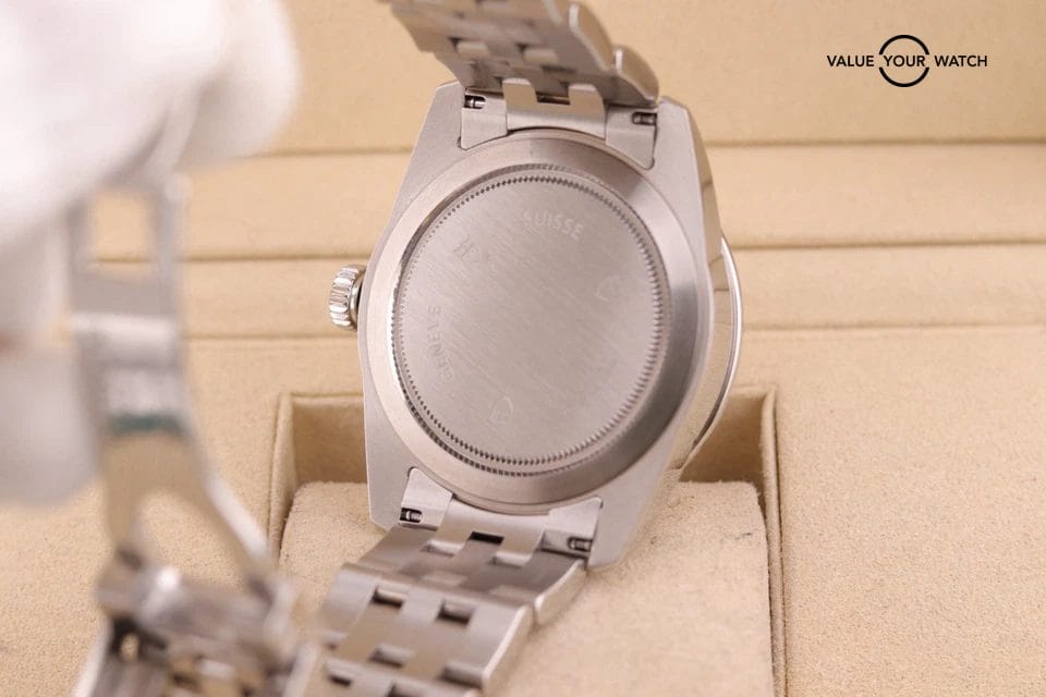 Tudor Glamour Date-Day Stainless Steel Silver Dial 39mm Automatic Men’s 56000 - Image 5