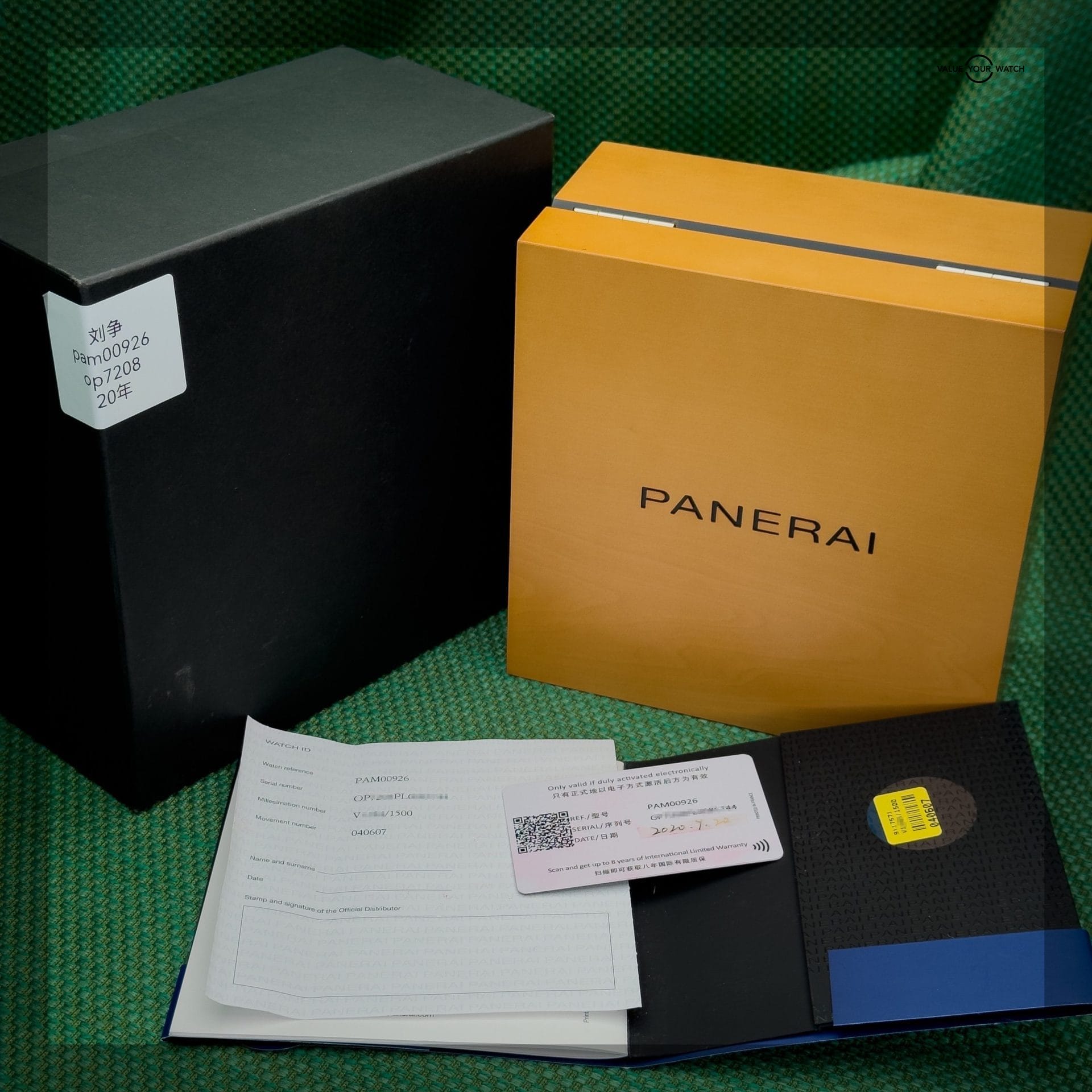 Panerai Luminor Due 38mm Titanium Automatic PAM00926 Blue Sunburst Dial 3 Day - Image 3