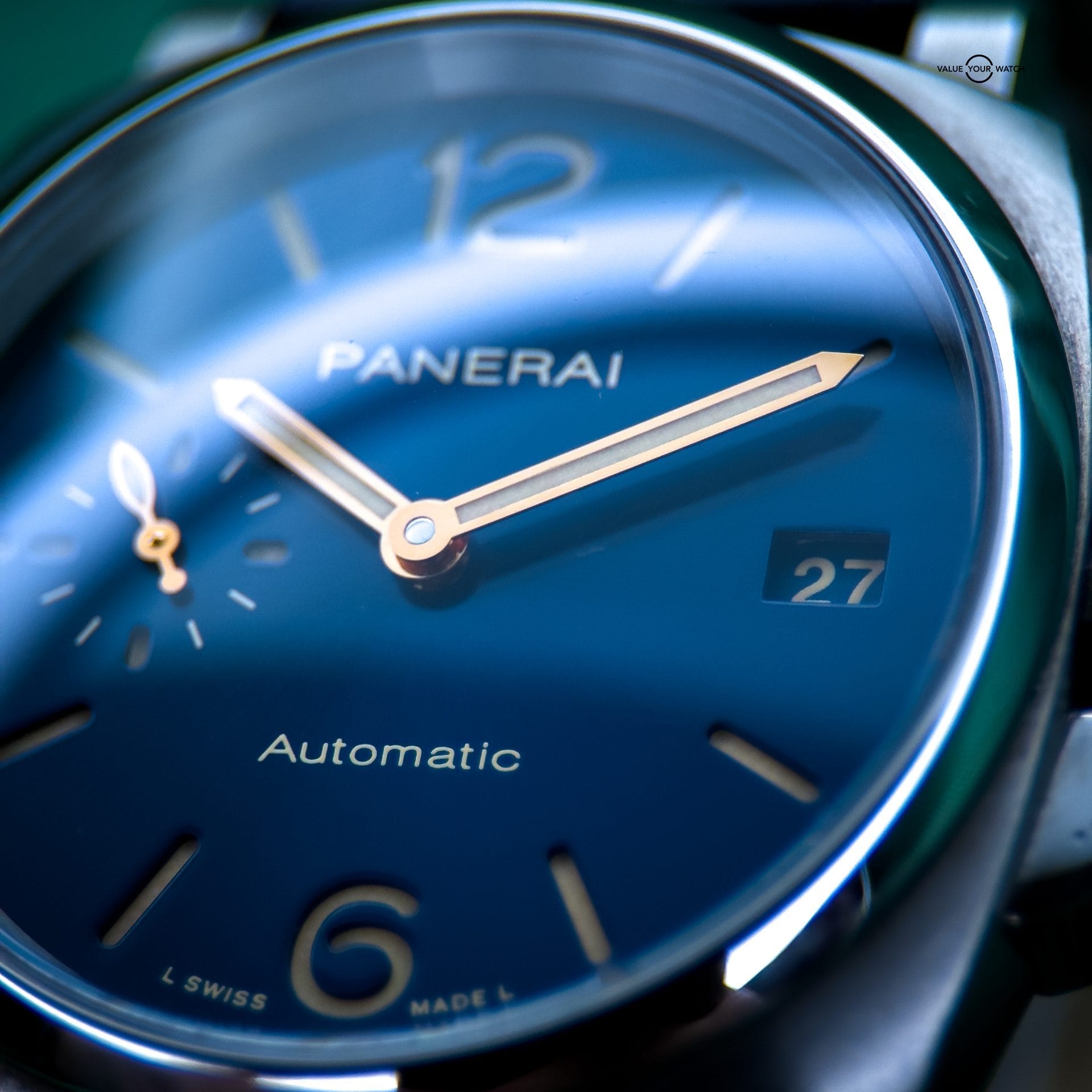Panerai Luminor Due 38mm Titanium Automatic PAM00926 Blue Sunburst Dial 3 Day - Image 8