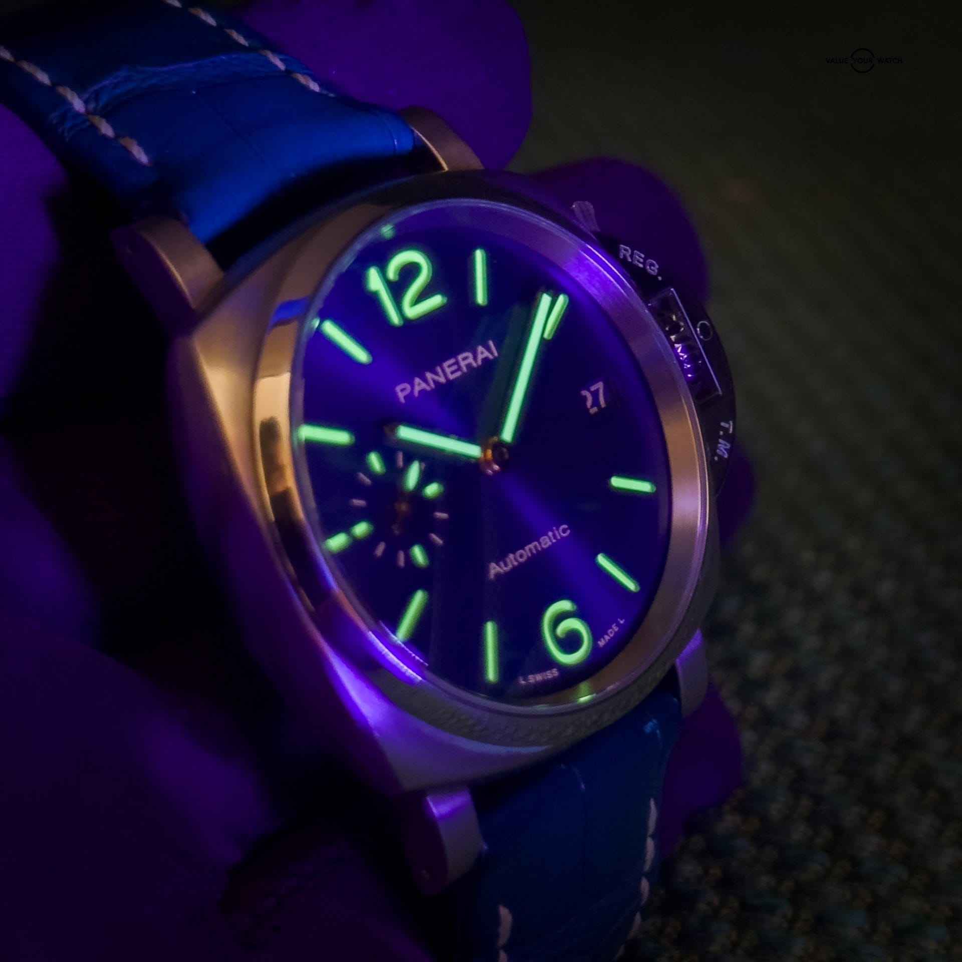 Panerai Luminor Due 38mm Titanium Automatic PAM00926 Blue Sunburst Dial 3 Day - Image 17