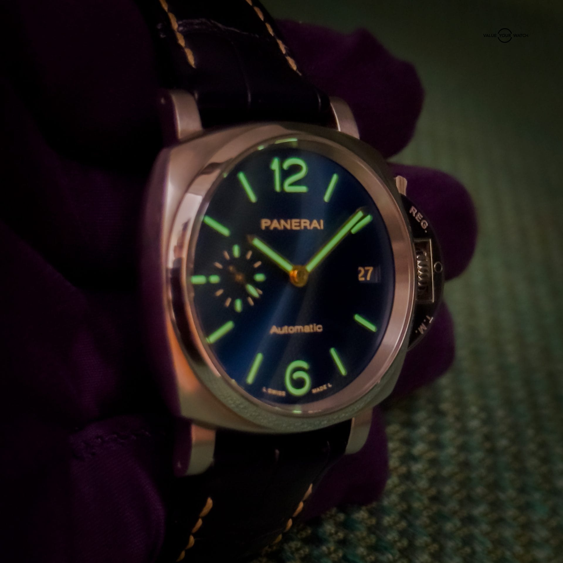 Panerai Luminor Due 38mm Titanium Automatic PAM00926 Blue Sunburst Dial 3 Day - Image 18