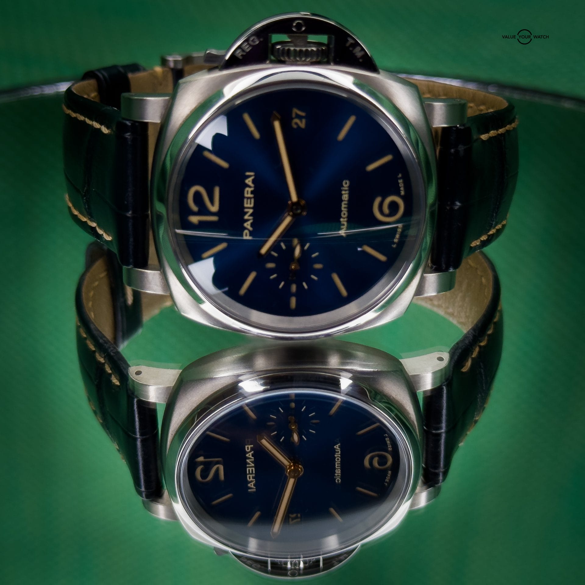 Panerai Luminor Due 38mm Titanium Automatic PAM00926 Blue Sunburst Dial 3 Day - Image 19