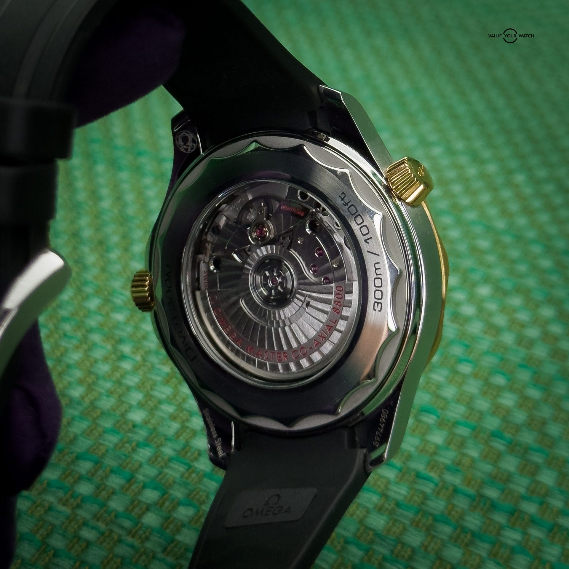 OMEGA Seamaster Diver 300M 42mm Black Ceramic Dial Stainless 18k Yellow Gold - Image 17