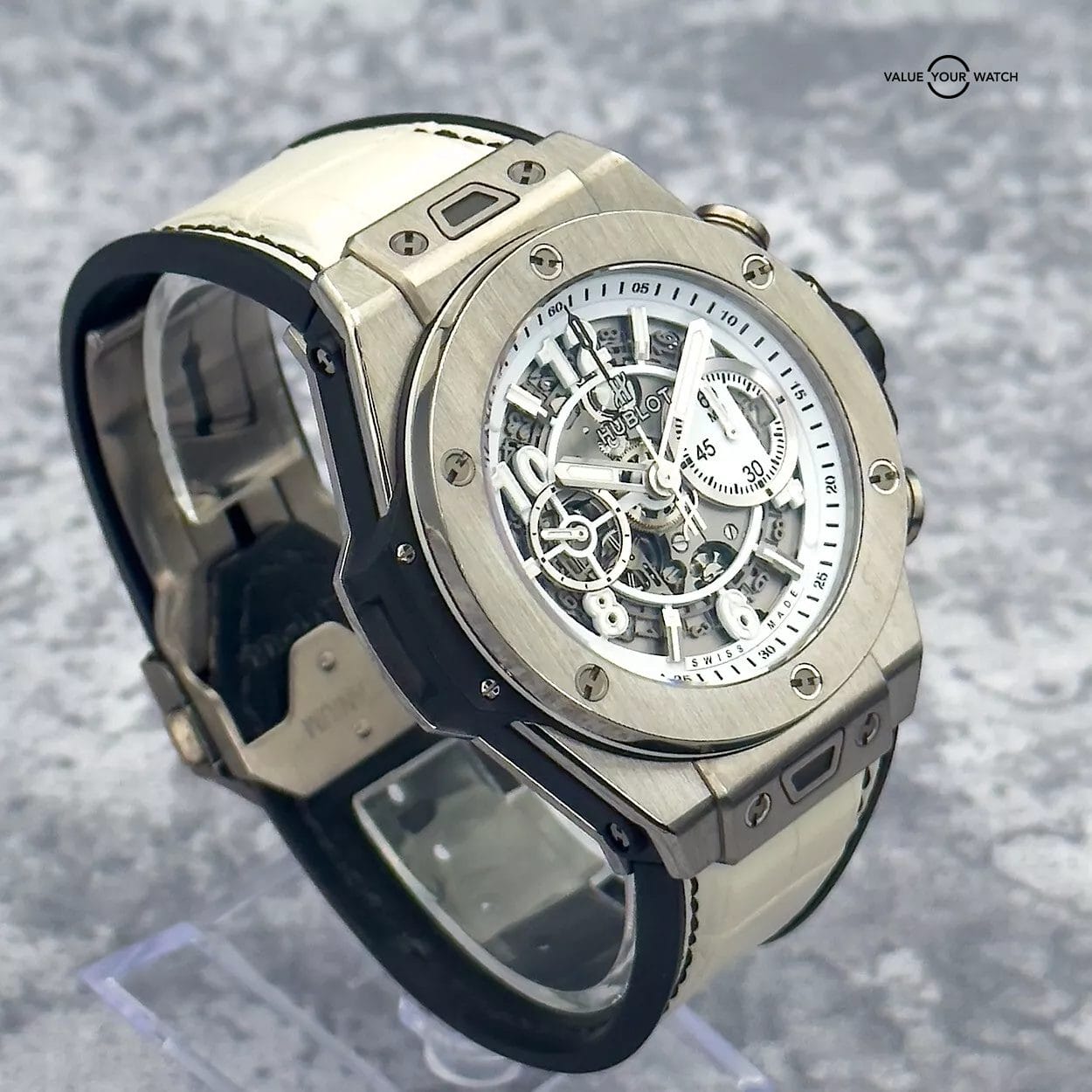 Hublot Big Bang Unico Titanium White Skeleton 45mm - 411.NE.2010.LR.JSM15 - Image 11