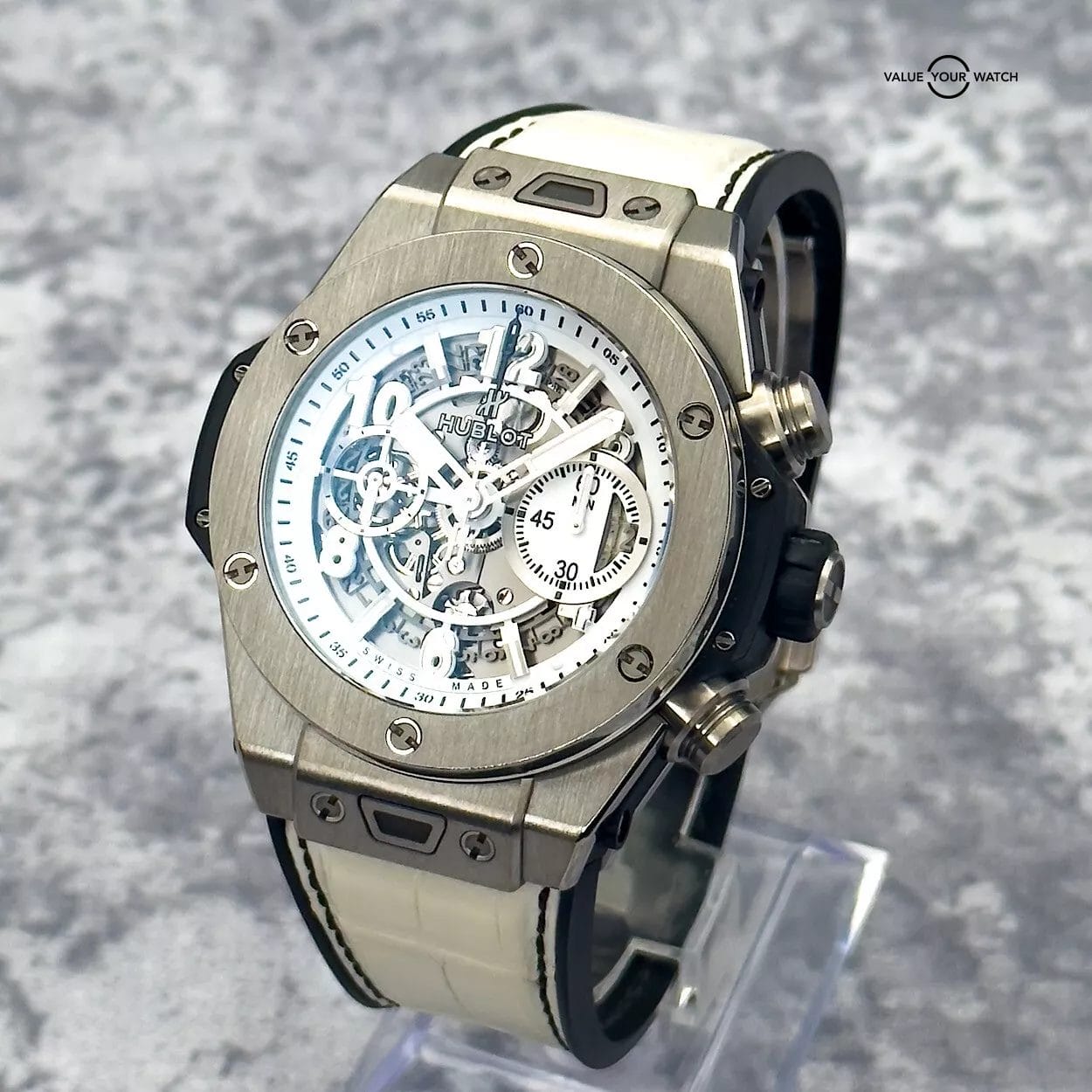 Hublot Big Bang Unico Titanium White Skeleton 45mm - 411.NE.2010.LR.JSM15 - Image 12