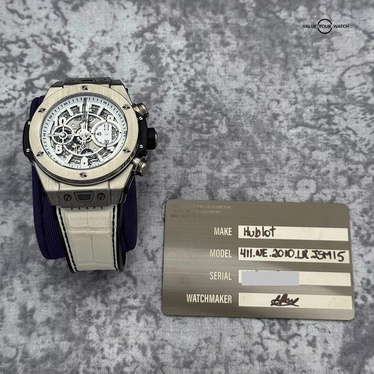 Hublot Big Bang Unico Titanium White Skeleton 45mm - 411.NE.2010.LR.JSM15 - Image 13