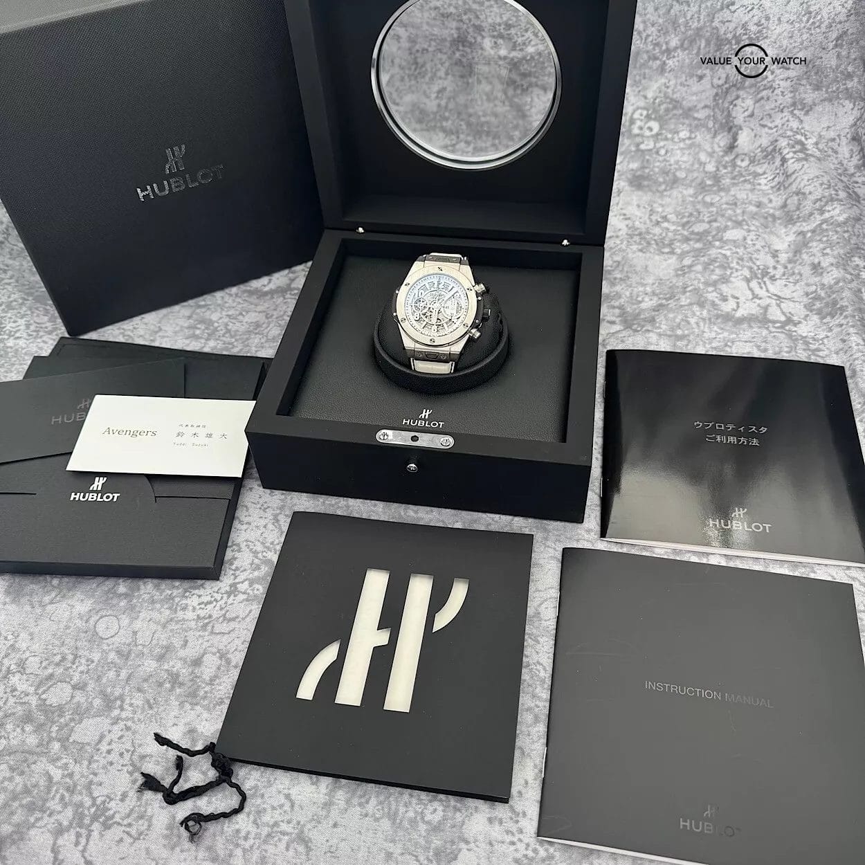 Hublot Big Bang Unico Titanium White Skeleton 45mm - 411.NE.2010.LR.JSM15 - Image 14