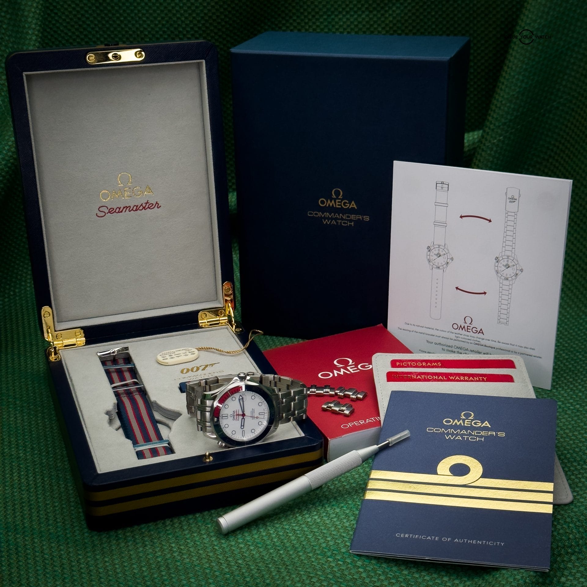 Omega James Bond 007 Limited Edition Commanders Seamaster 300M Diver White Dial - Image 2