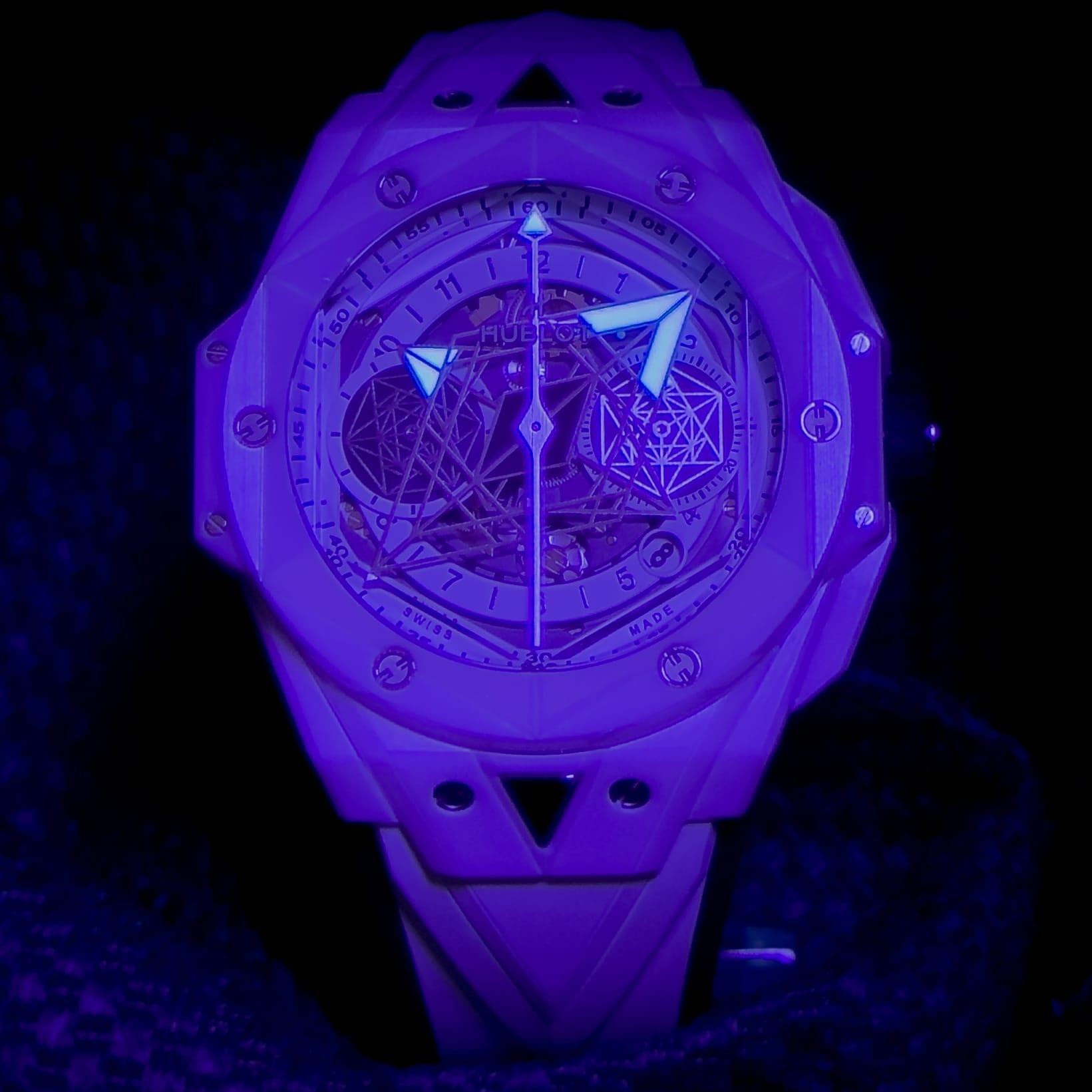 Hublot Big Bang Sang Bleu II Unico White Ceramic 45mm Chronograph Limited of 200 - Image 8