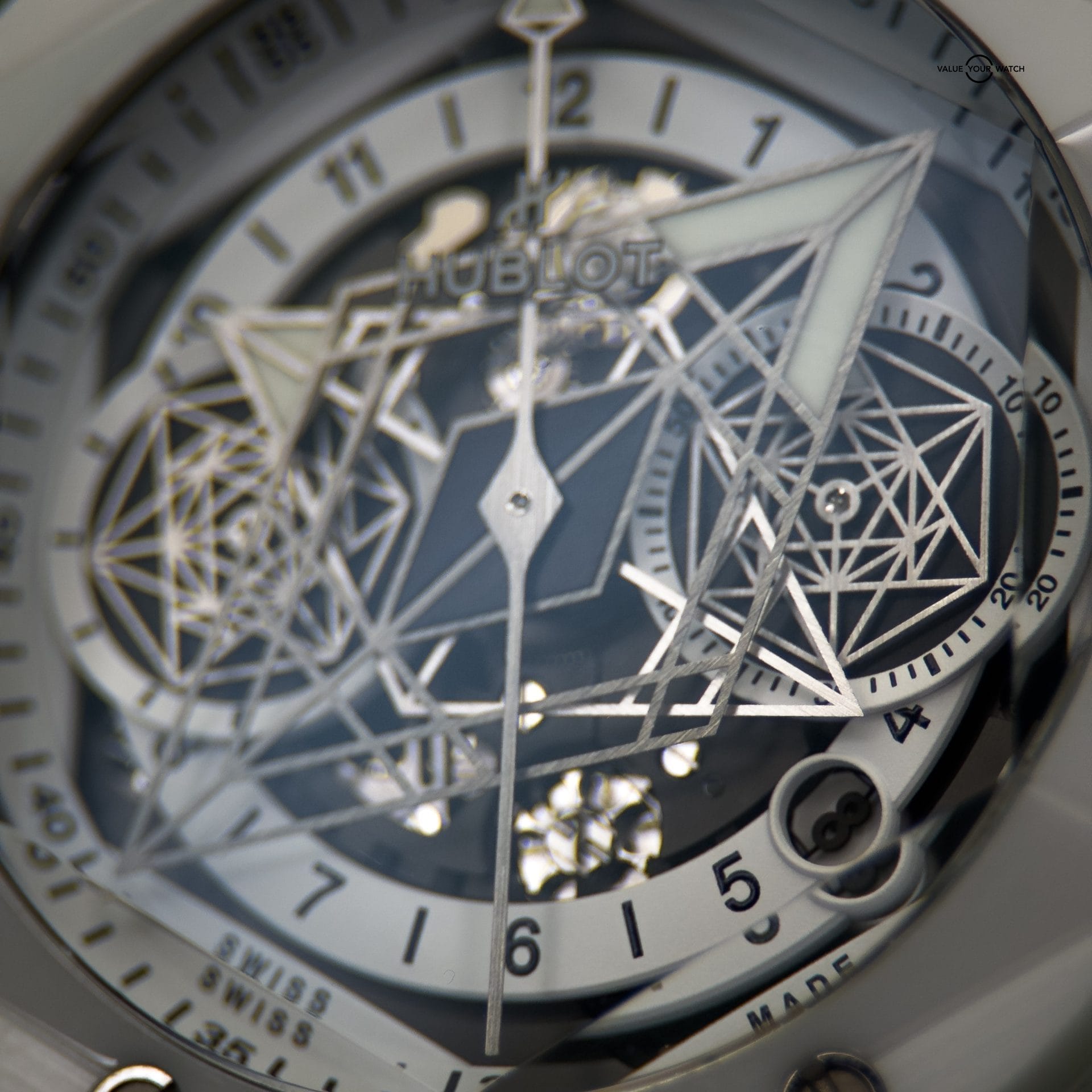 Hublot Big Bang Sang Bleu II Unico White Ceramic 45mm Chronograph Limited of 200 - Image 11
