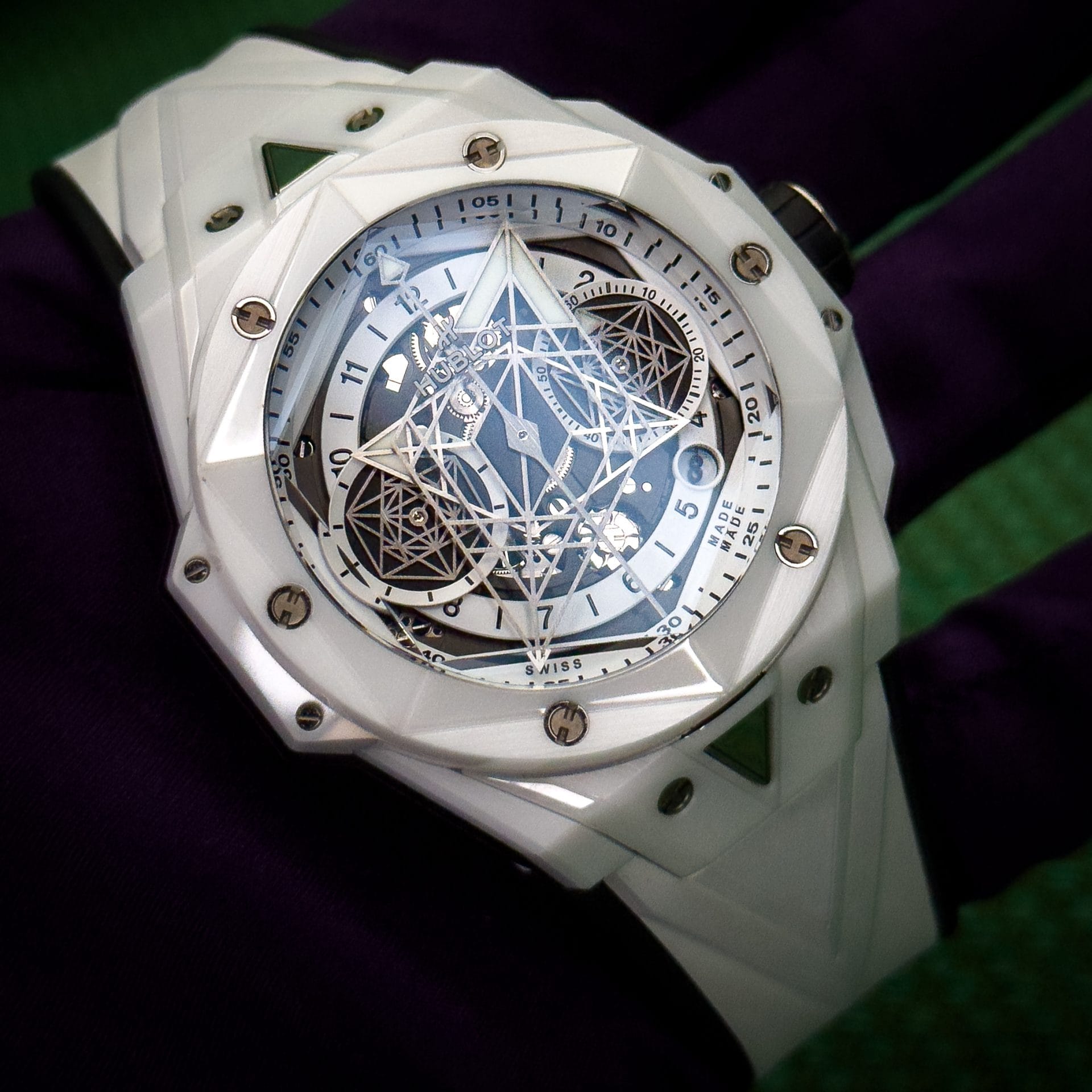 Hublot Big Bang Sang Bleu II Unico White Ceramic 45mm Chronograph Limited of 200 - Image 33