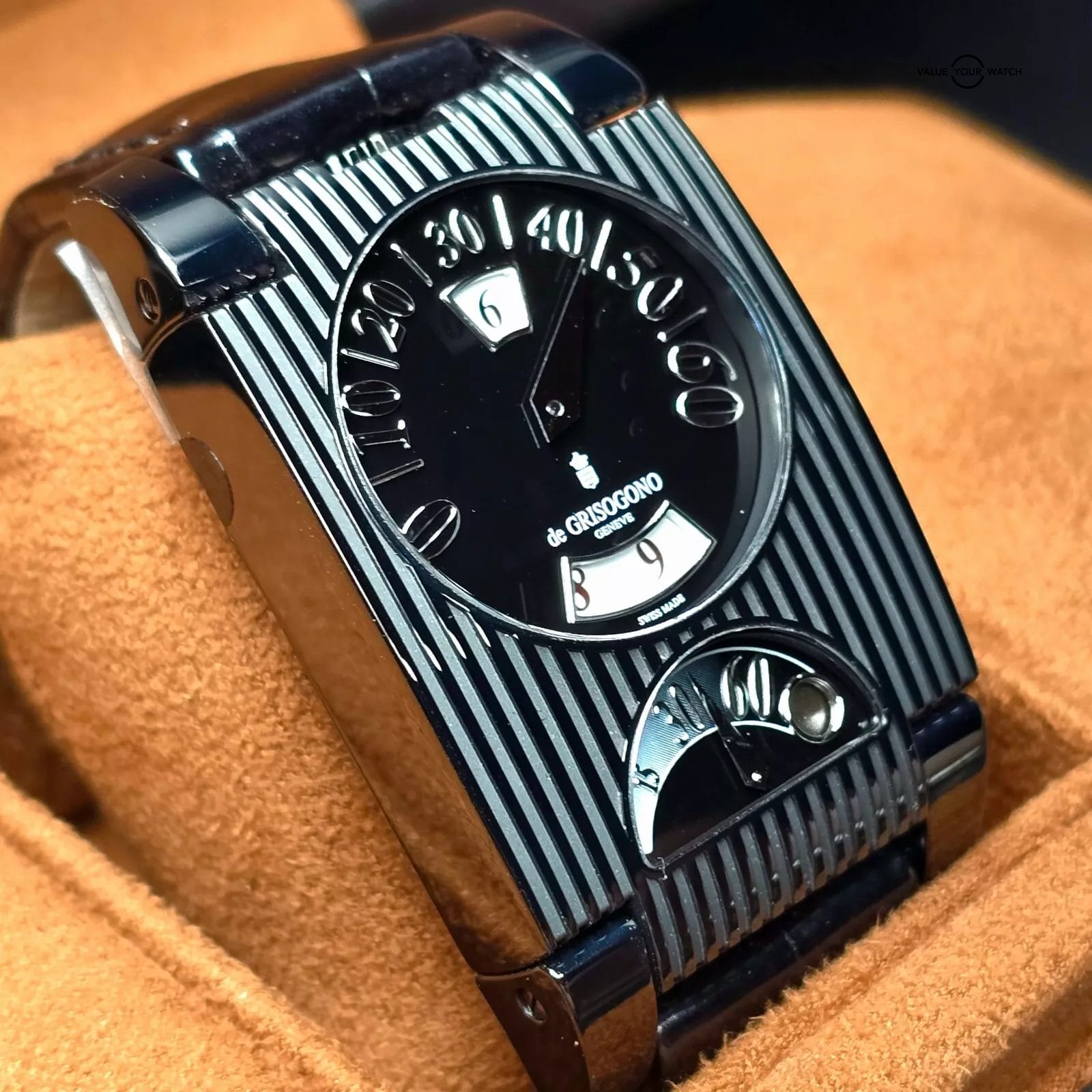 De Grisogono FG One Retrograde Black Edition, Brand New with Stickers! - Image 4