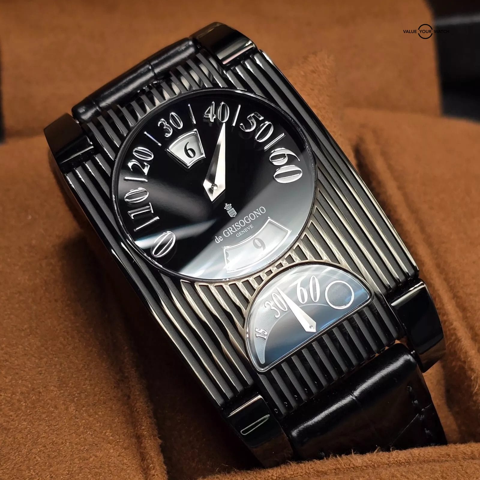 De Grisogono FG One Retrograde Black Edition, Brand New with Stickers! - Image 5