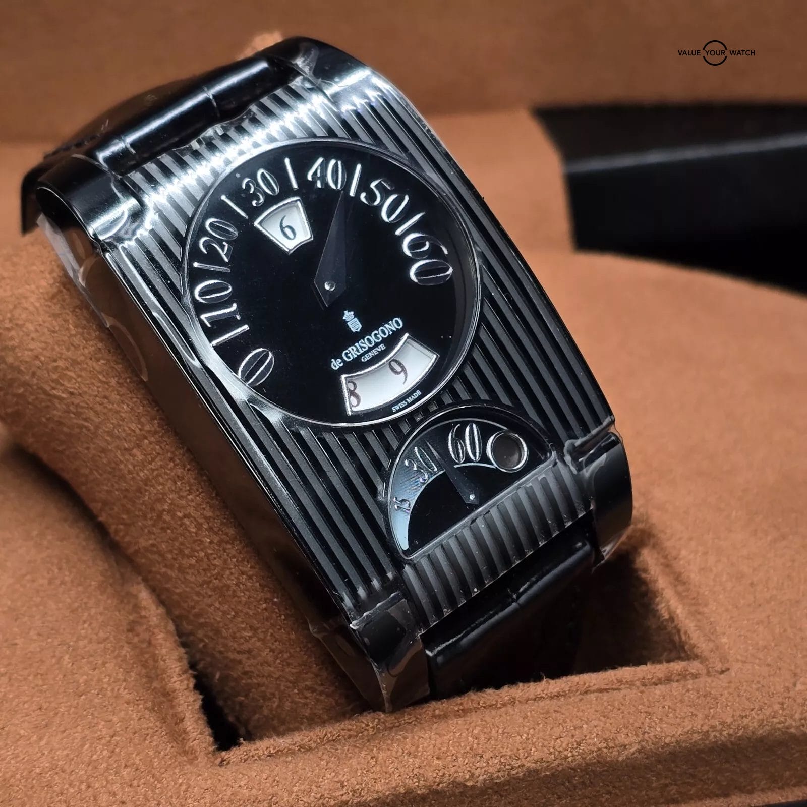 De Grisogono FG One Retrograde Black Edition, Brand New with Stickers! - Image 7