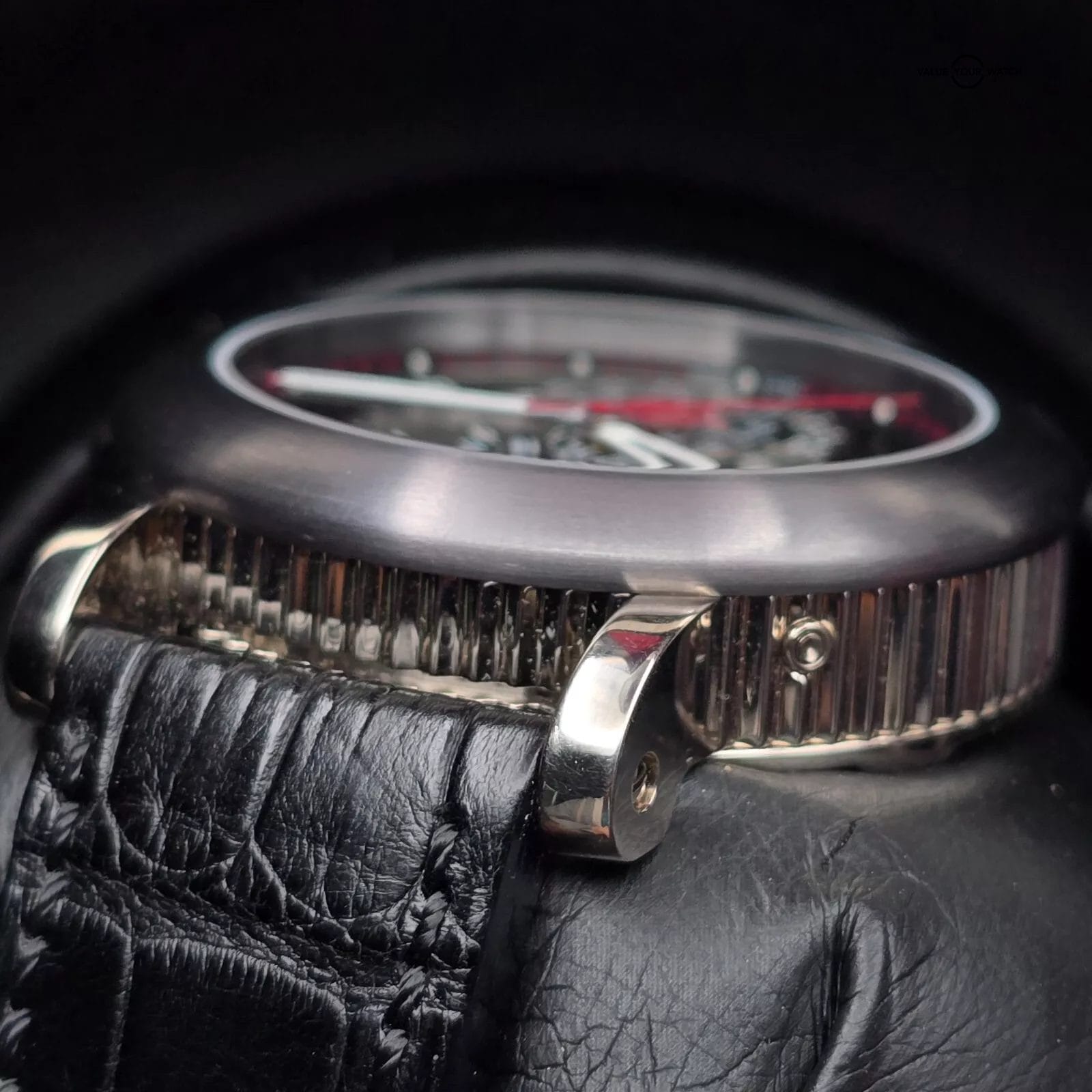 Gerald Genta Arena Perpetual Calendar GMT, white gold and Tantalum full set - Image 6