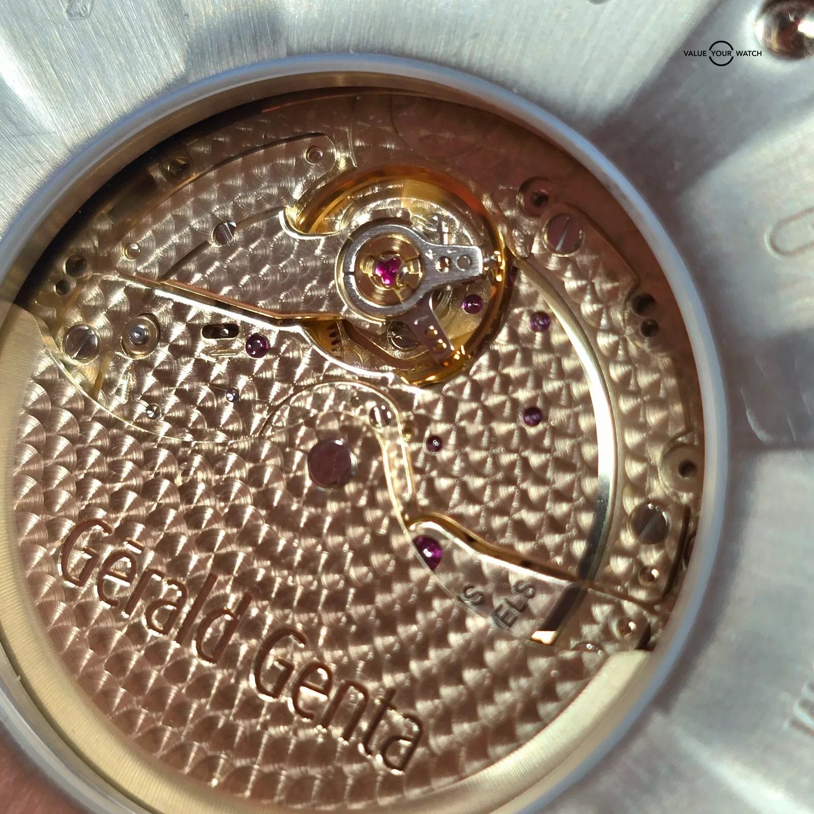 Gerald Genta Arena Perpetual Calendar GMT, white gold and Tantalum full set - Image 10