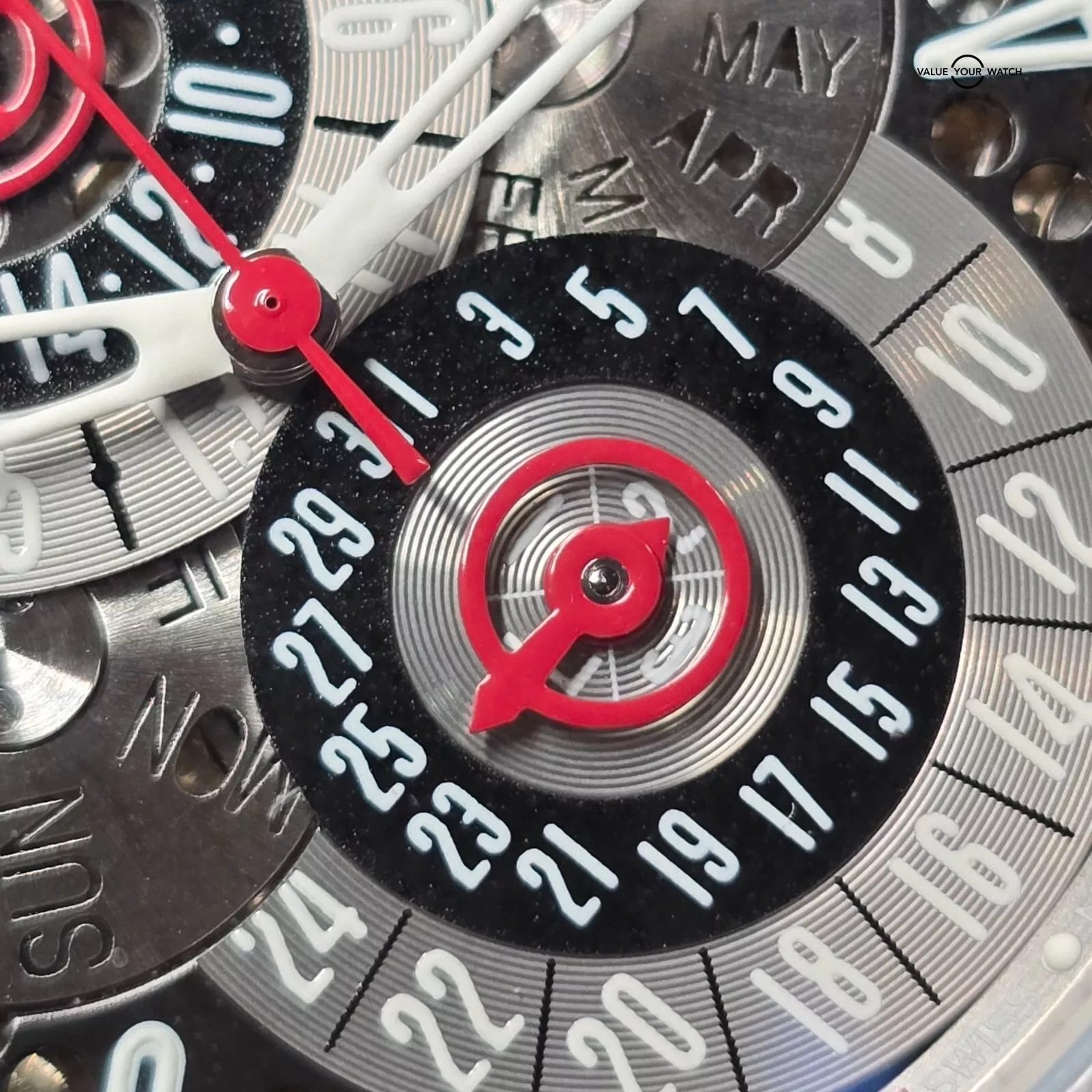 Gerald Genta Arena Perpetual Calendar GMT, white gold and Tantalum full set - Image 11