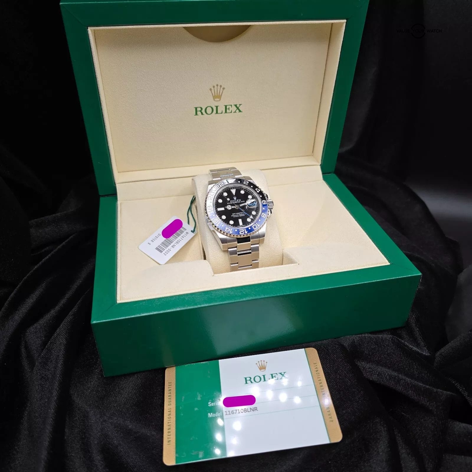 Rolex GMT-Master II, Batman black/blue ceramic bezel, ref 116710BLNR with box an - Image 9